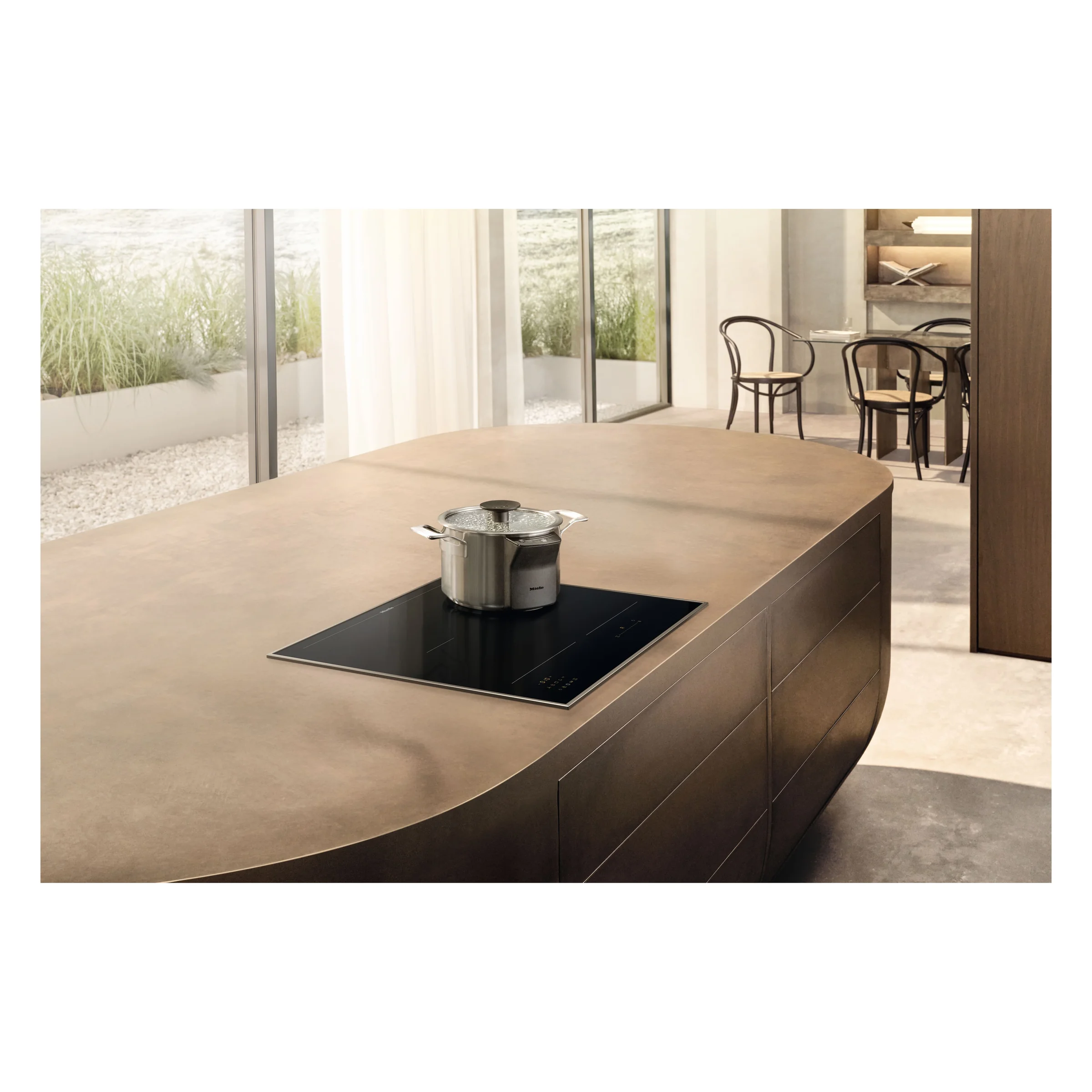 Miele KM 8565 FR Herdunabhängiges Induktionskochfeld Edelstahl