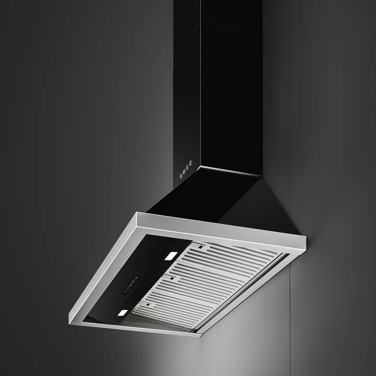 Smeg KCU94BL Wandhaube Schwarz
