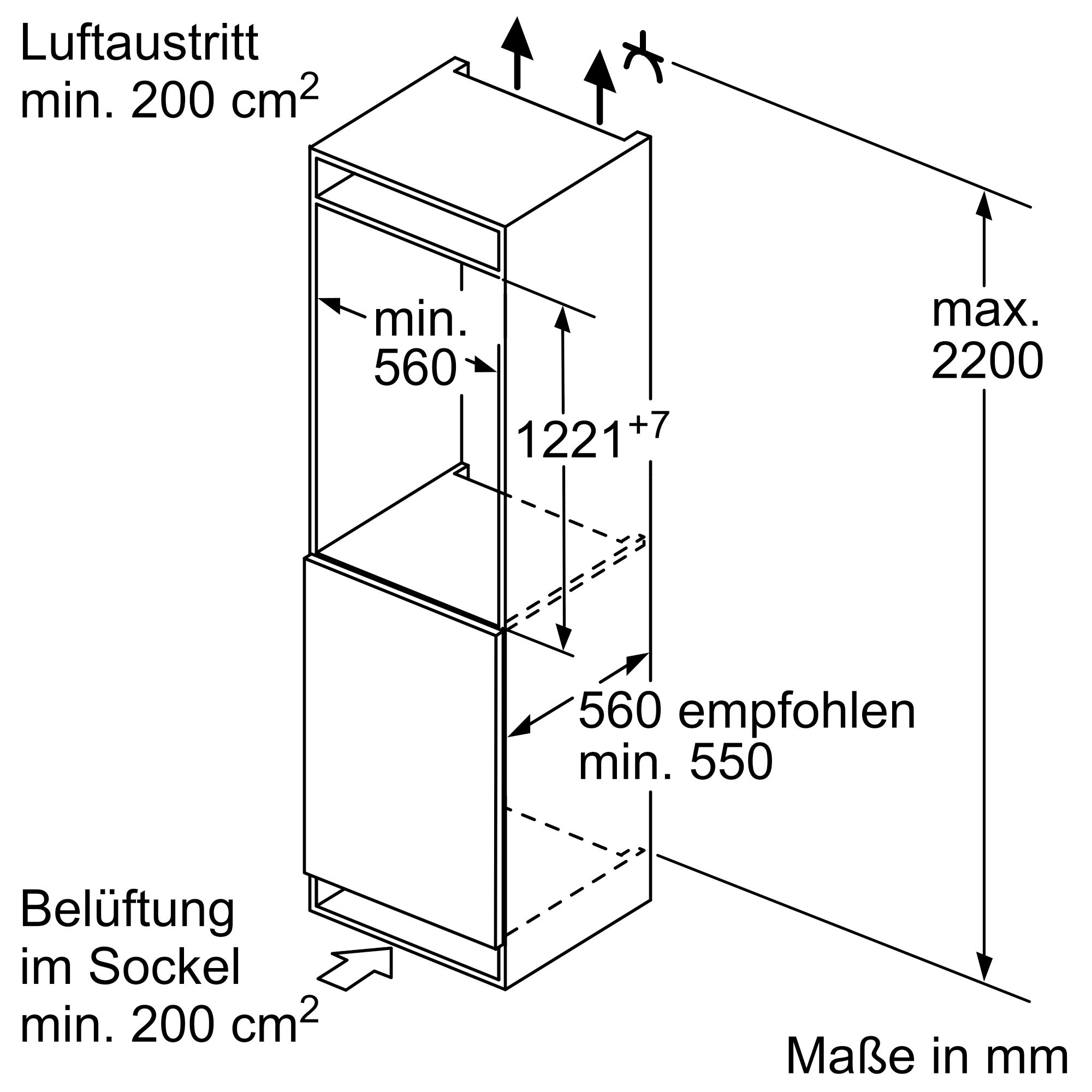 Siemens KI41FSDD0 Einbau-Kühlschrank 