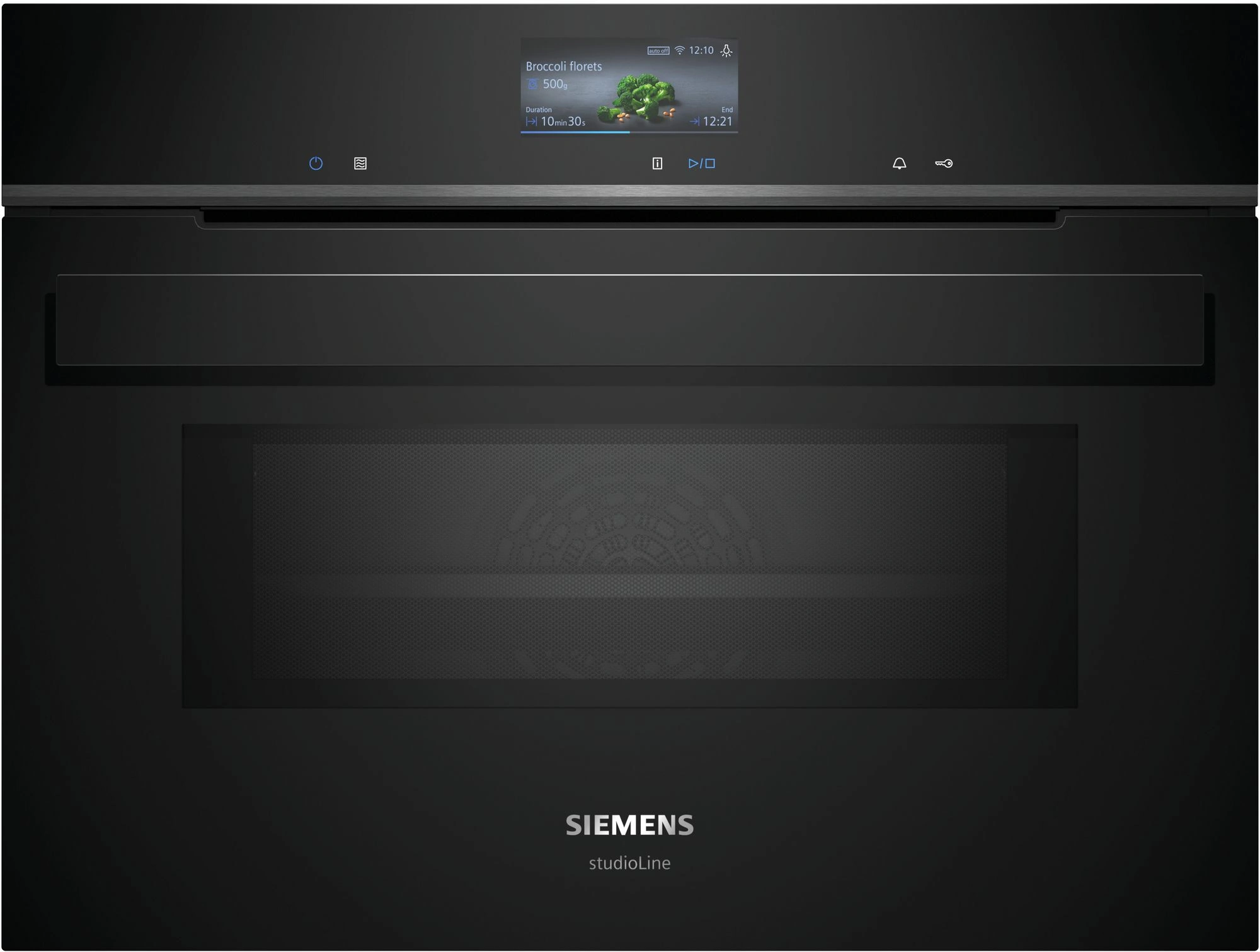 Siemens studioLine CM936GCB1 Einbau-Kompaktbackofen mit Mikrowellenfunktion Schwarz