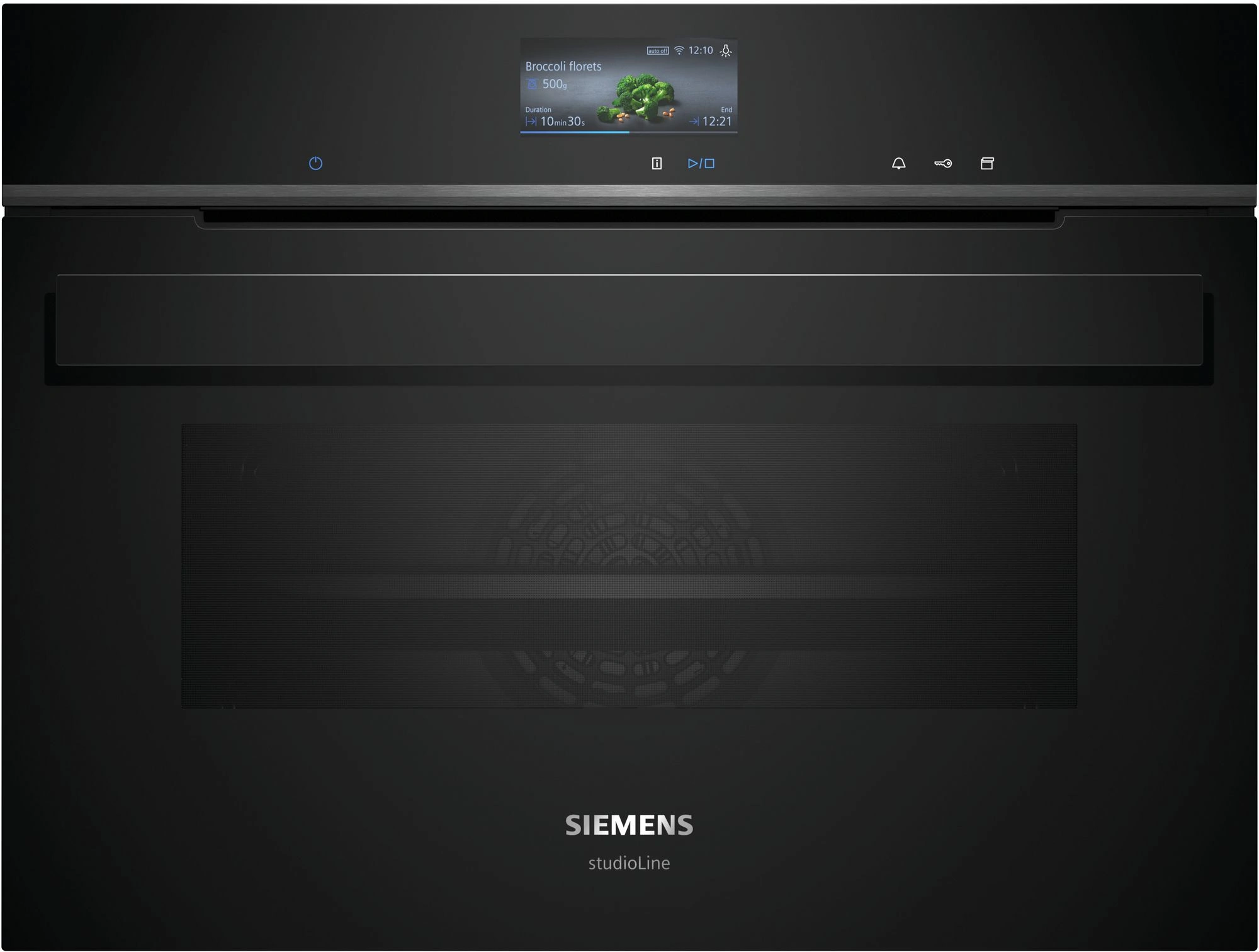 Siemens studioLine CS936GCB1 Einbau-Kompaktdampfbackofen Schwarz