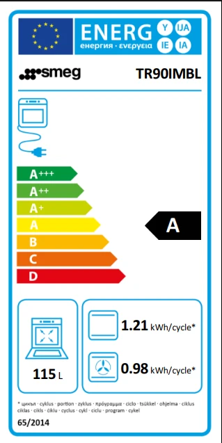 Energieklasse A - Vollständiges EU-Energielabel