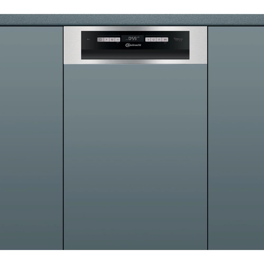 Bauknecht BSBO 3O21 PF X Teilintegrierter Geschirrspüler Edelstahl