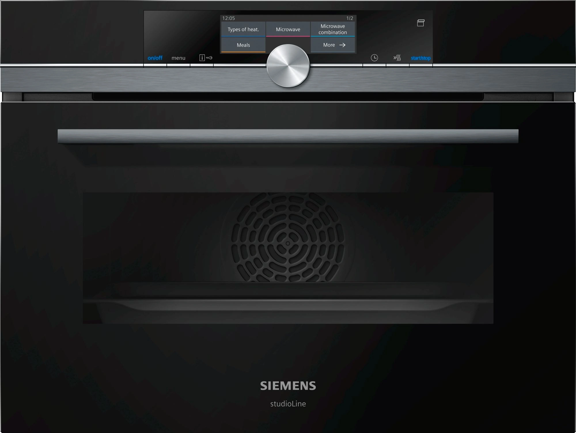 Siemens studioLine CN878G4B6 Kompakt-Backofen mit Mikrowelle Schwarz