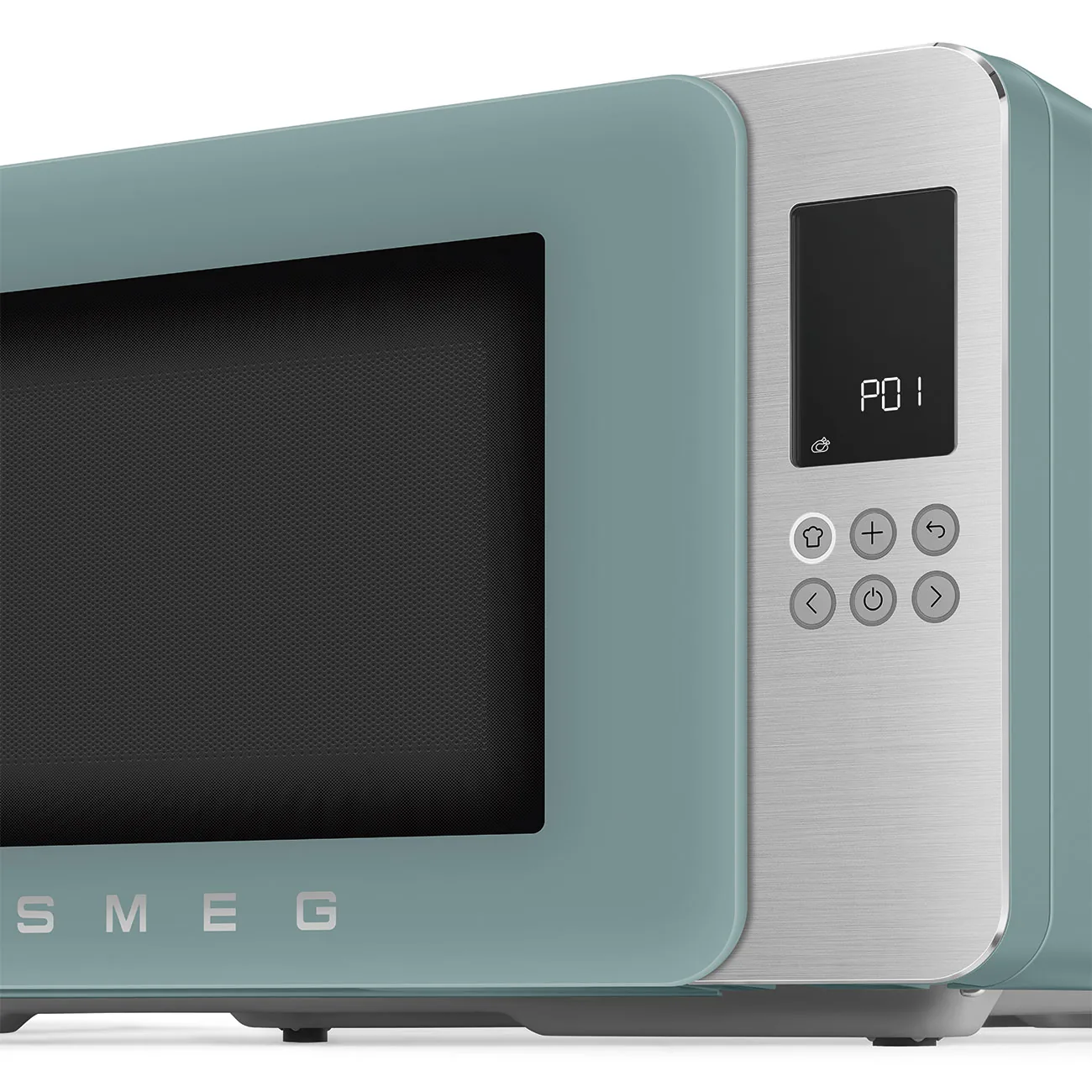 Smeg MOC01EGMEU Kombi-Tisch-Mikrowelle Emerald Green-Matt-Aluminium