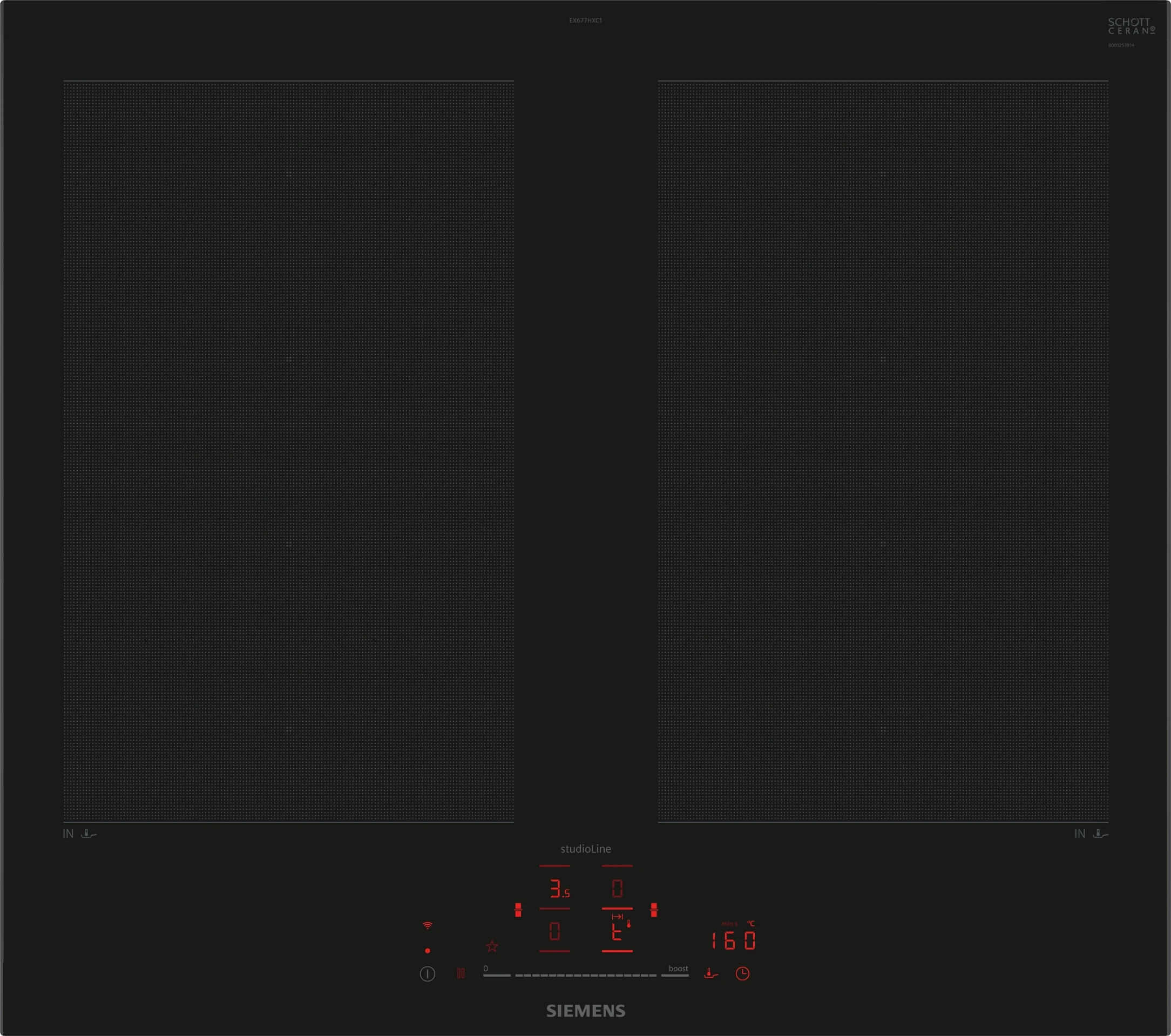 Siemens studioLine EX677HXC1E Einbau-Induktionskochfeld