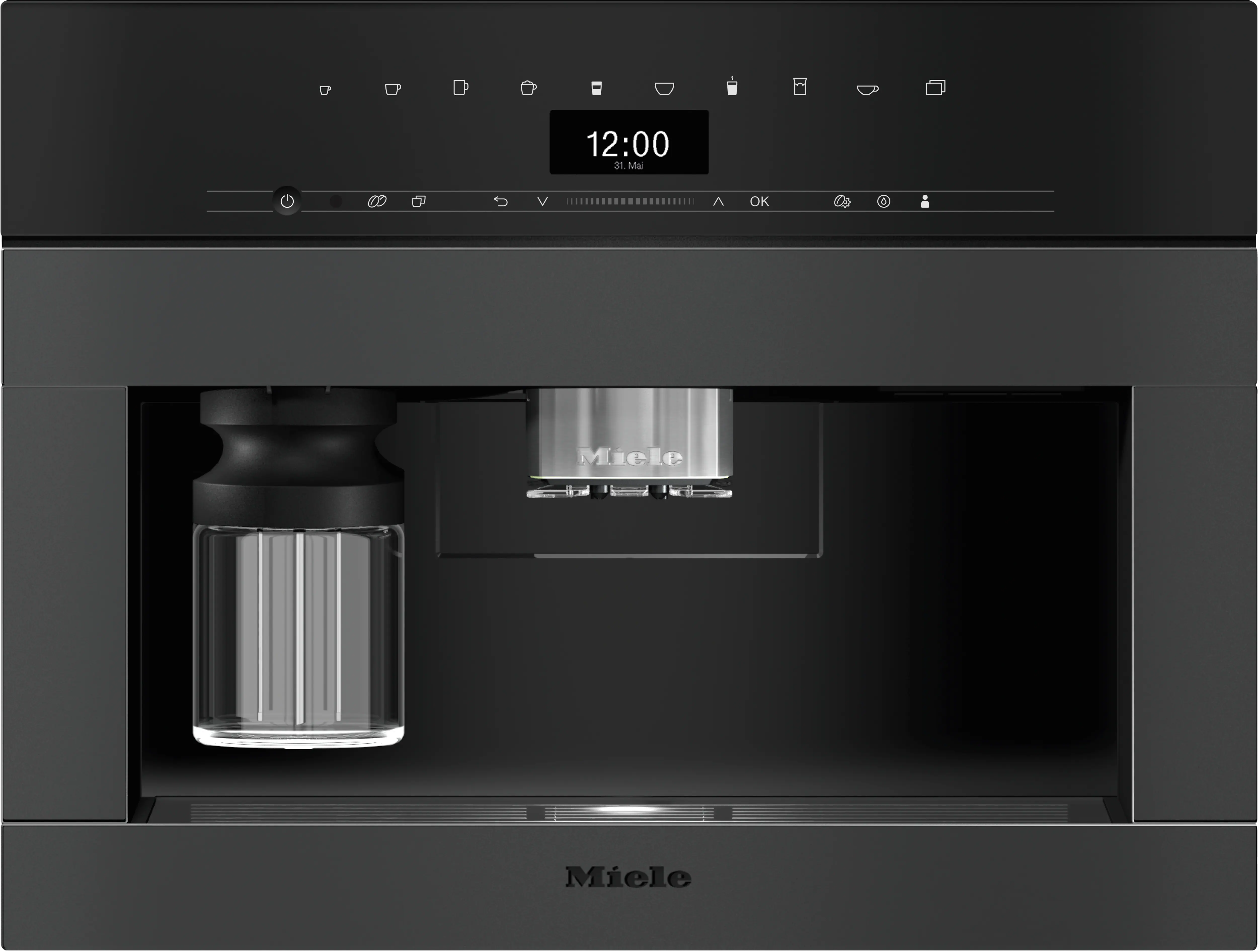 Miele CVA 7440 125 Gala Edition Einbau-Kaffeevollautomat Obsidianschwarz matt Miele CVA 7440 125 Gala Edition Einbau-Kaffeevollautomat Obsidianschwarz matt
