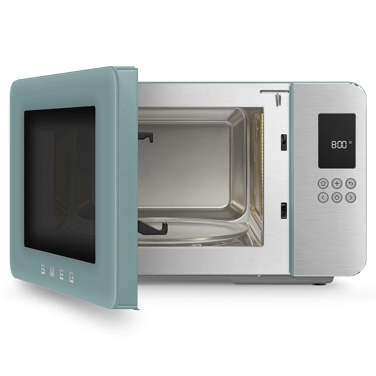Smeg MOC01EGMEU Kombi-Tisch-Mikrowelle Emerald Green-Matt-Aluminium