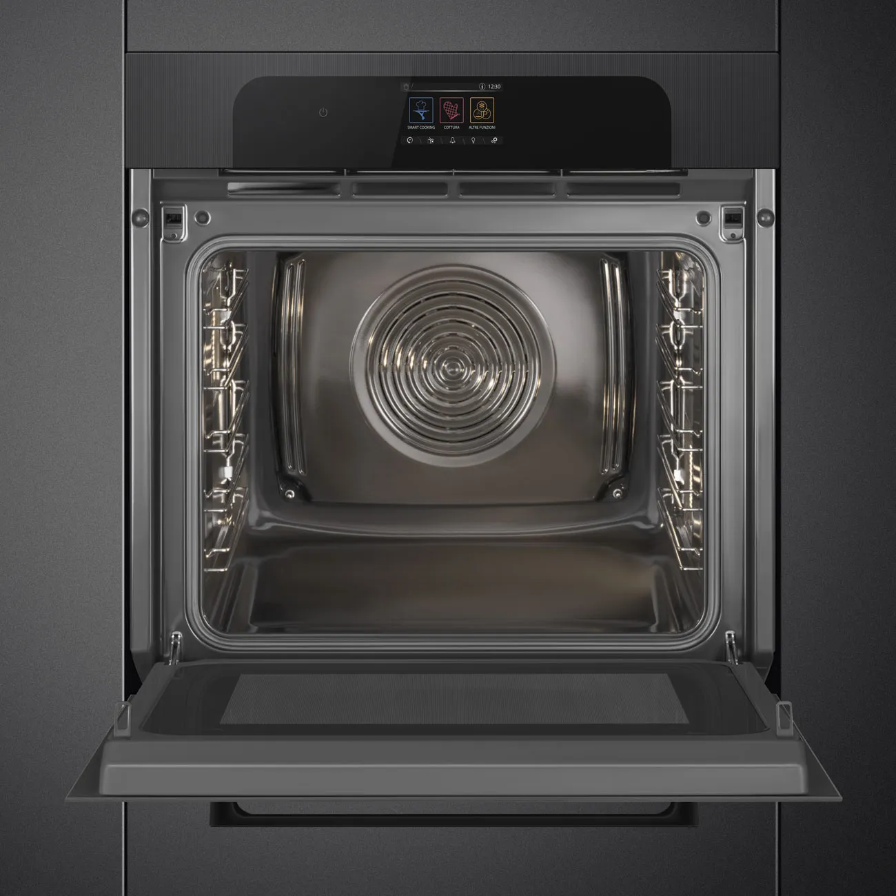 Smeg SO6204M2PB Einbau-Backofen mit Mikrowellenfunktion Schwarz