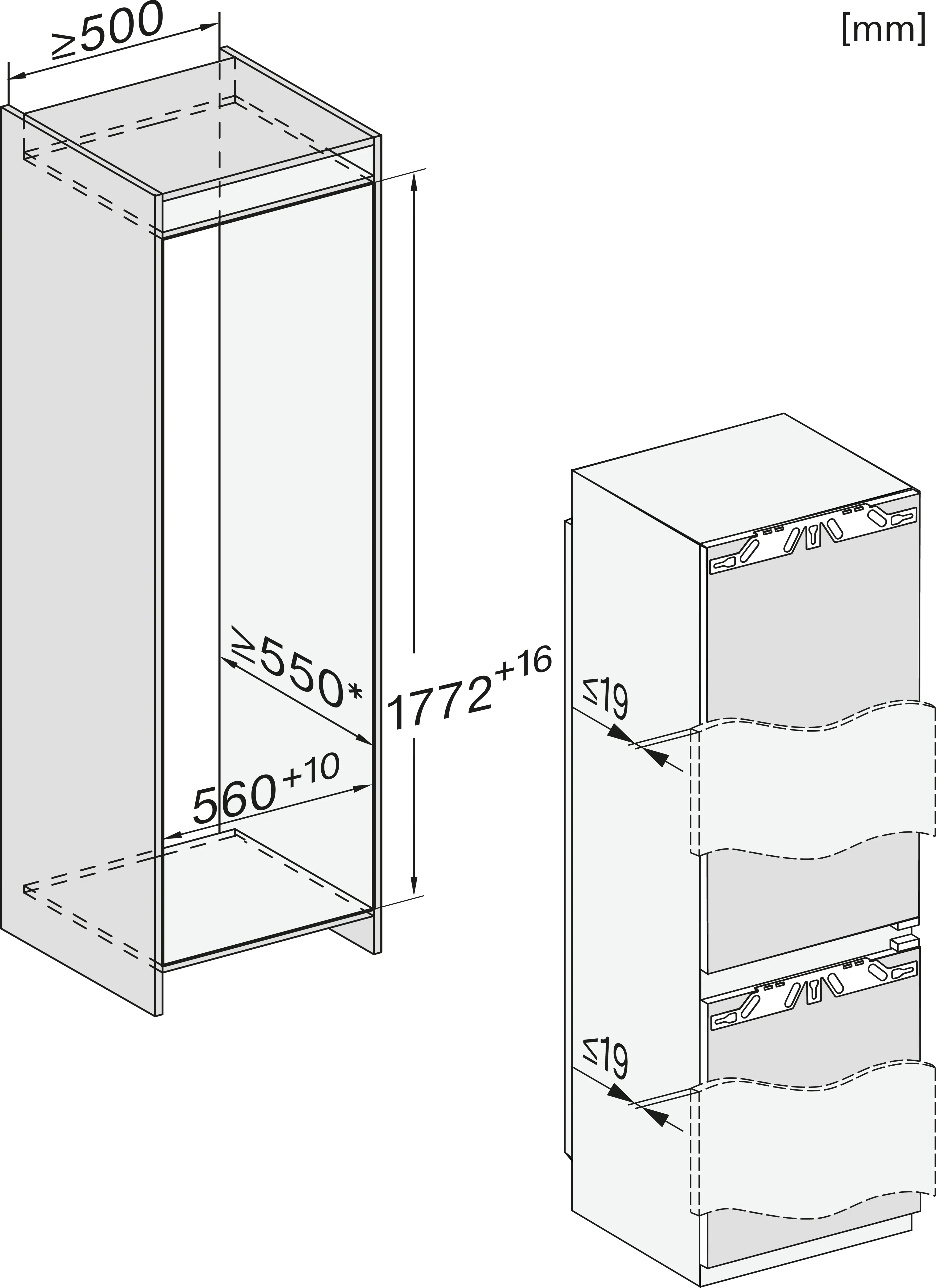 Miele KFN 7744 D Einbau-Kühl-Gefrierkombination