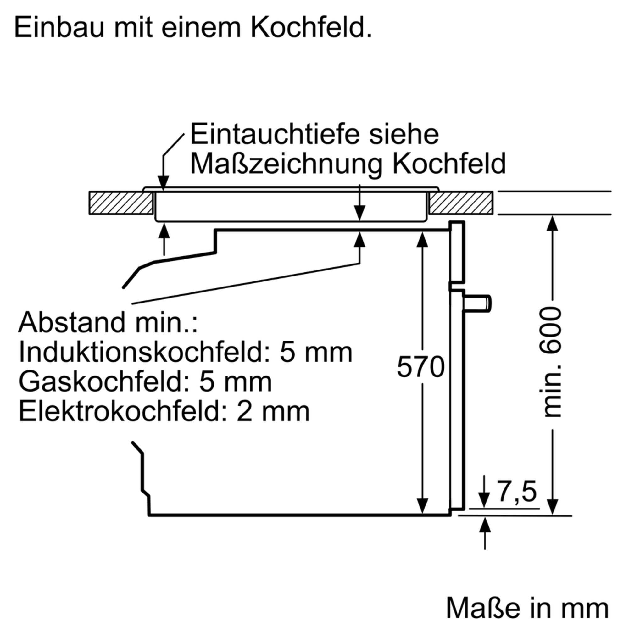 Bosch HBA537BS0 Einbau-Backofen Edelstahl