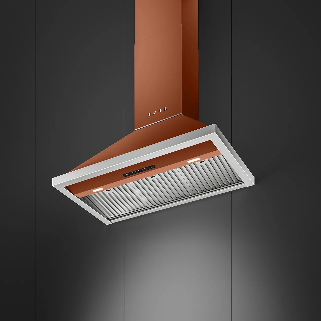 Smeg KCU94ACM Wandhaube Amber Clay Matt