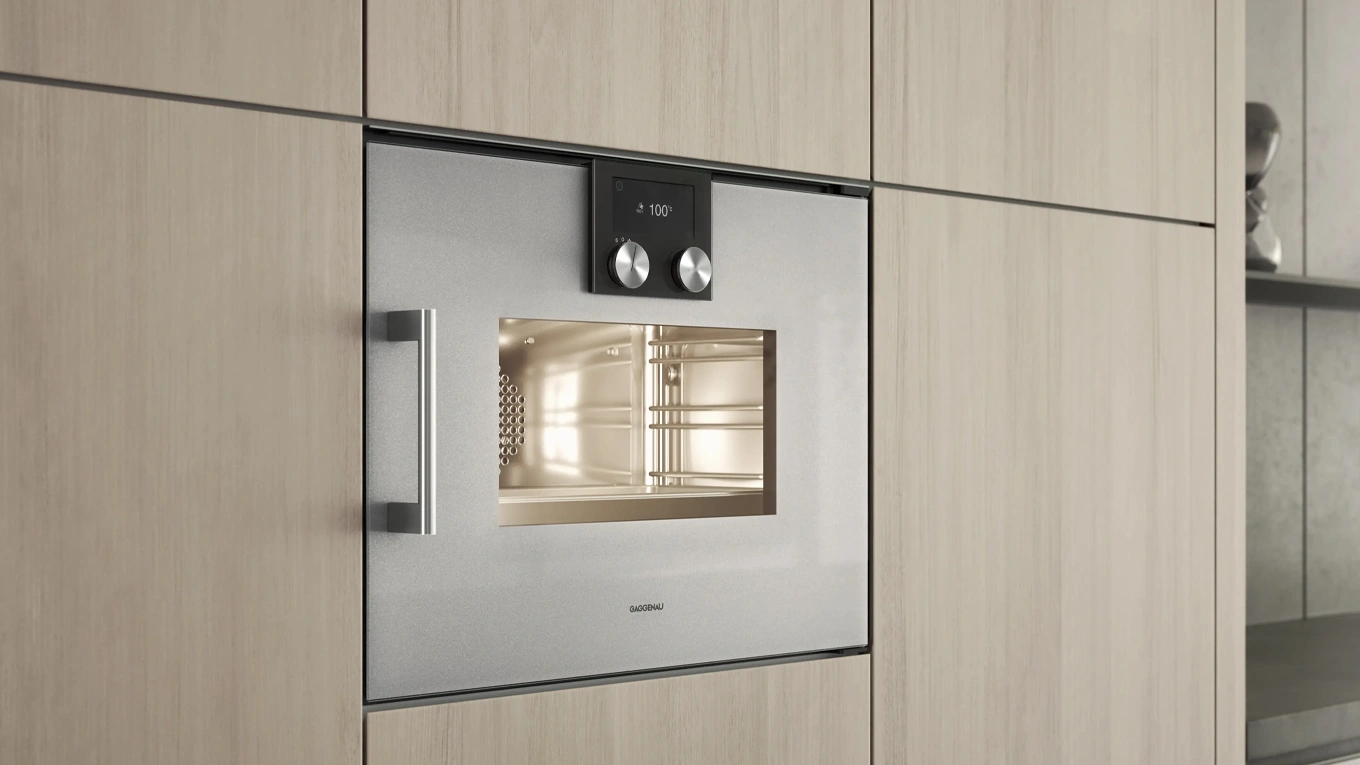 Gaggenau Serie 200 Dampf-Backofen in Silber Gaggenau Serie 200 Backofen mit Dampf BSP221111