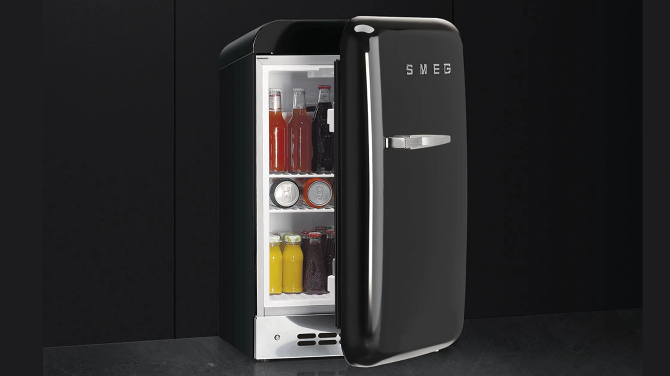 smeg fab5 in schwarz schwarzer smeg kühlschrank fab5