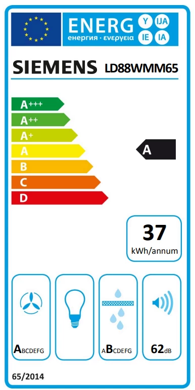 Energieklasse A - Vollständiges EU-Energielabel