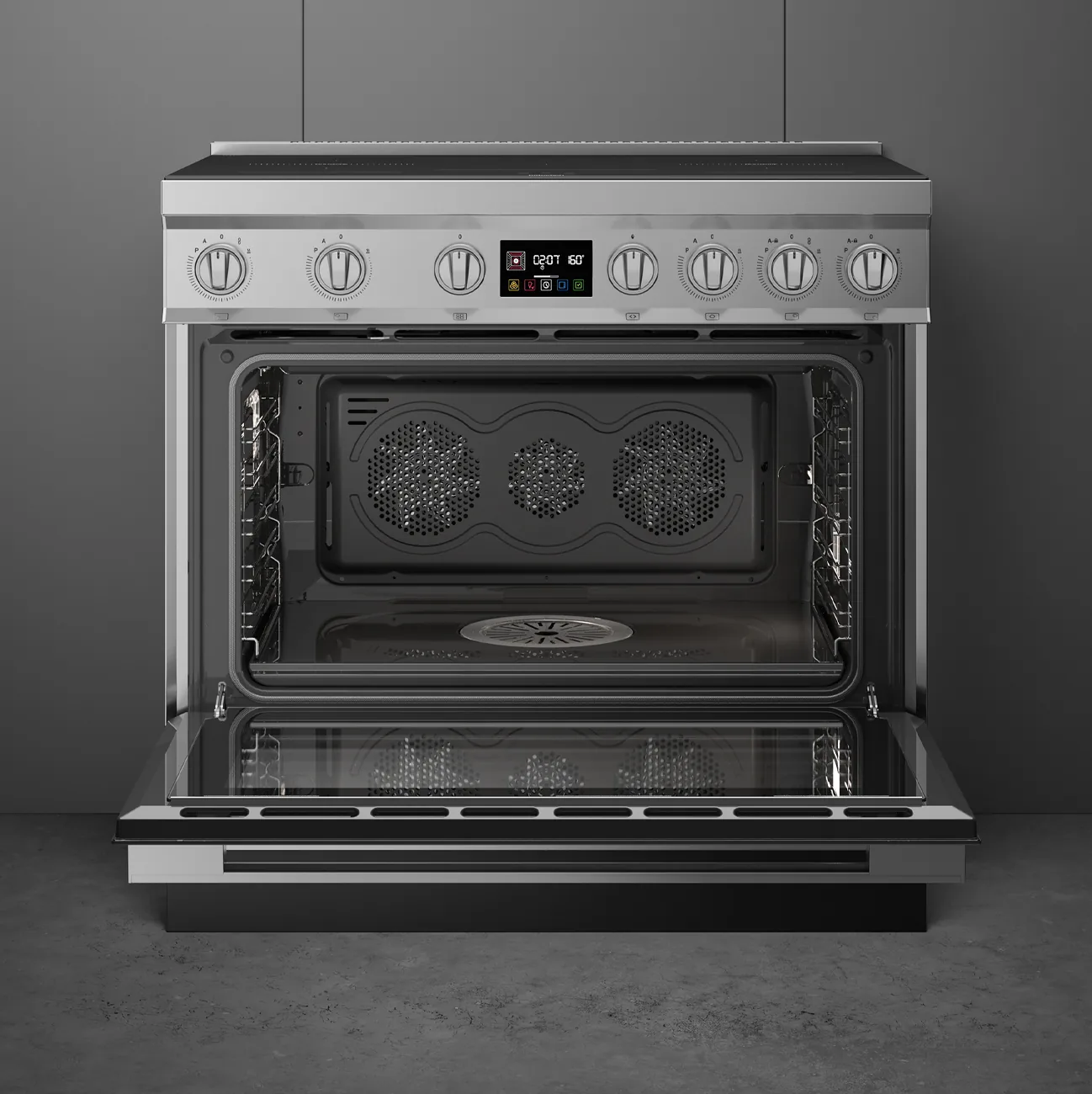 Smeg CPF90I1PX2 Kochzentrum Edelstahl