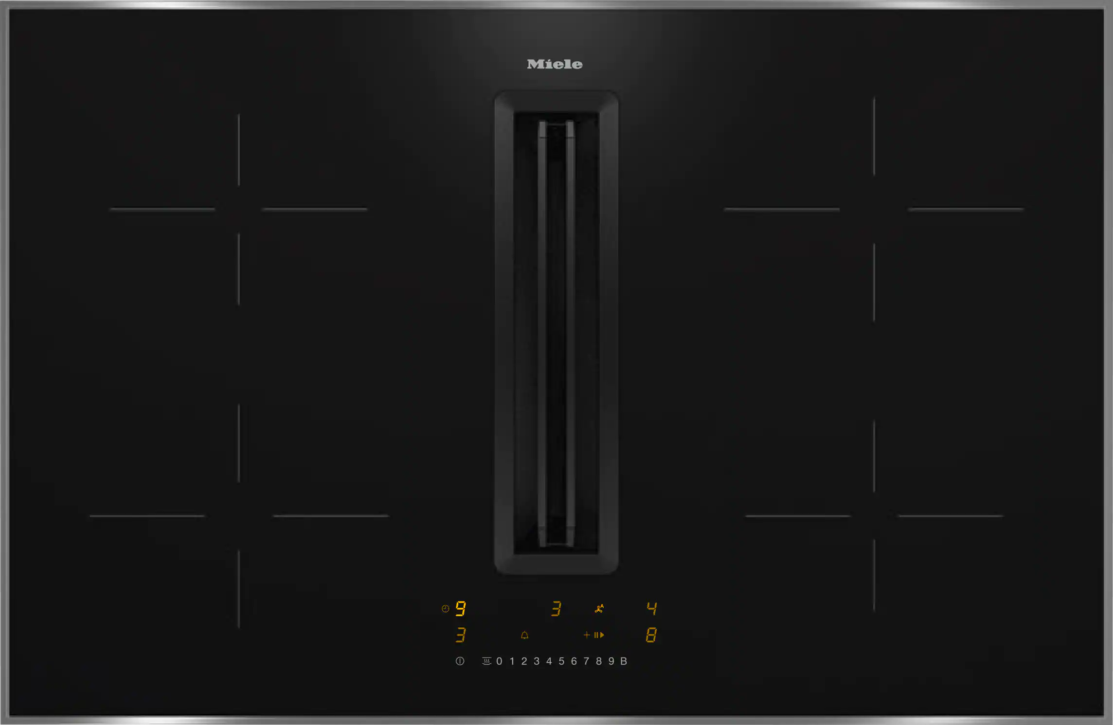 Miele KMDA 7272 FR-1 Silence Herdunabhängiges Induktionskochfeld mit Tischlüfter Schwarz