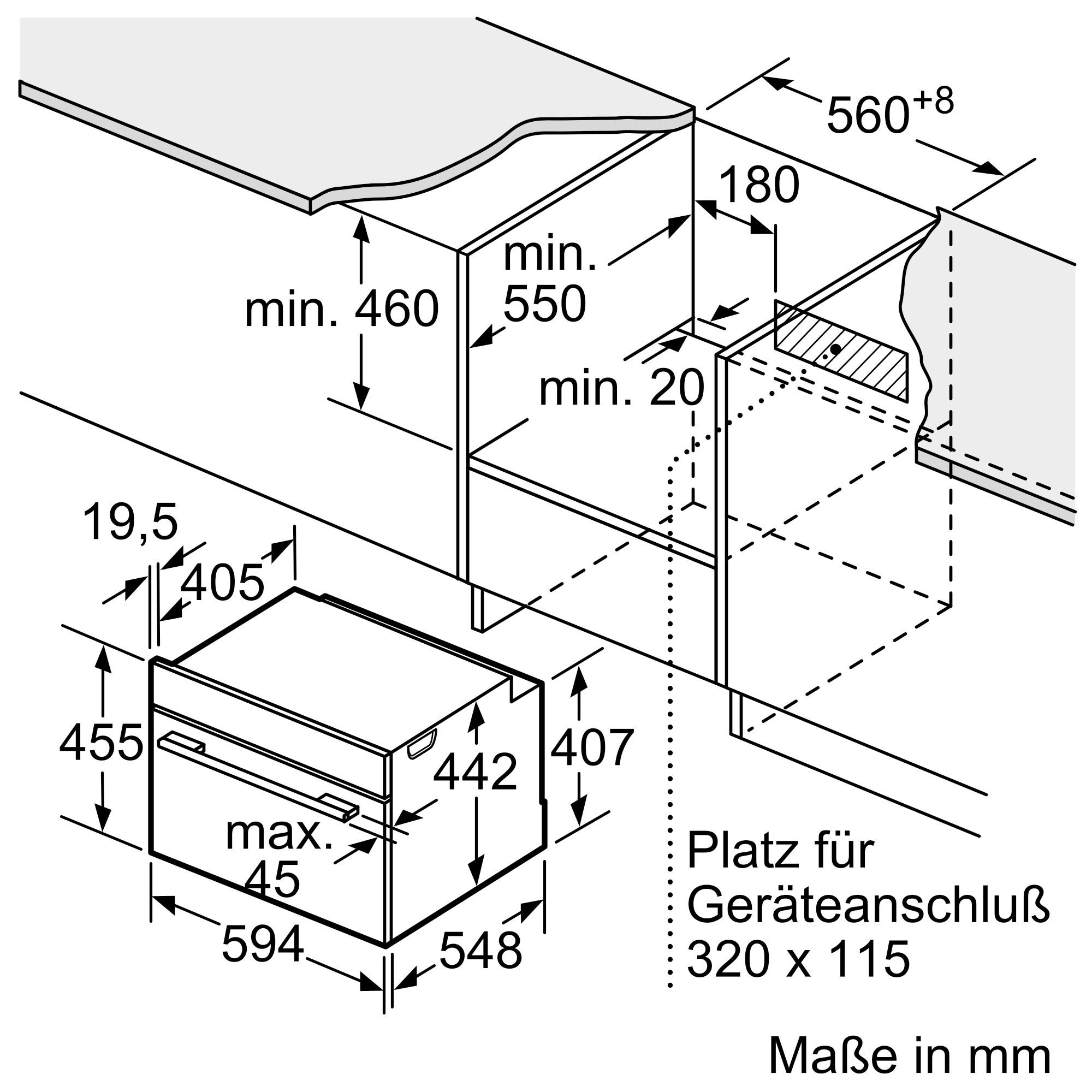 Siemens CD834GAB0 Einbau-Dampfgarer Schwarz