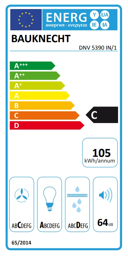 Energieklasse C - Vollständiges EU-Energielabel