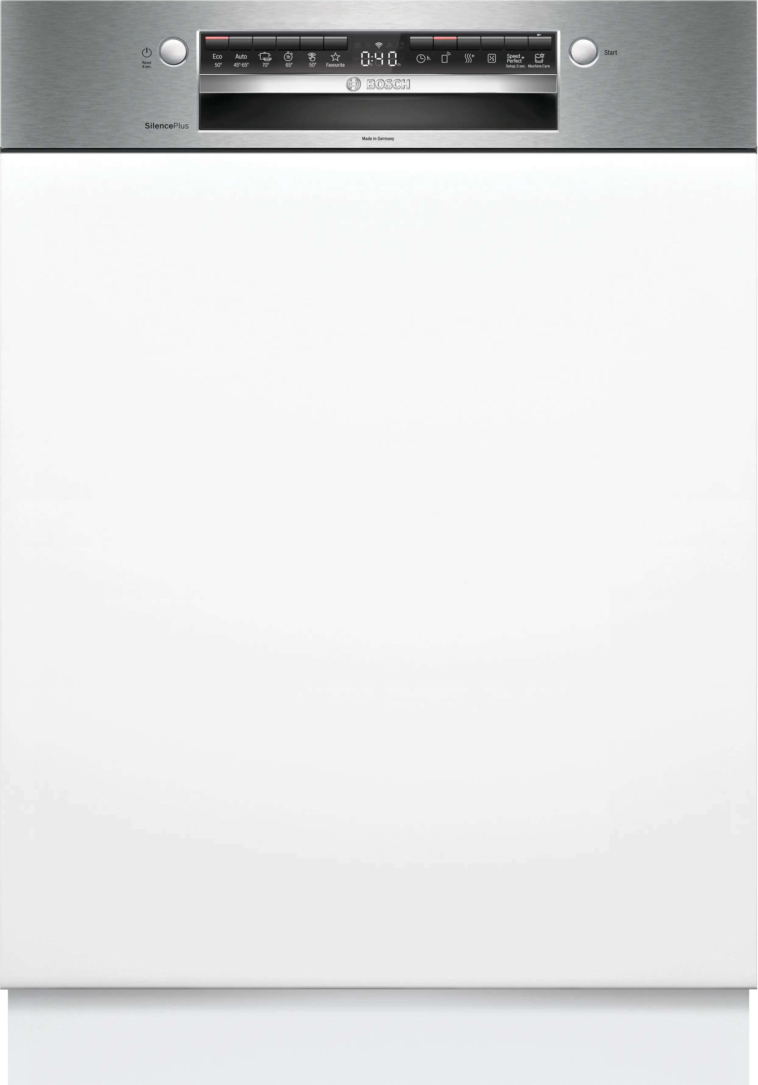 Bosch SMI4HBS07E Teilintegrierter Geschirrspüler Gebürsteter Stahl