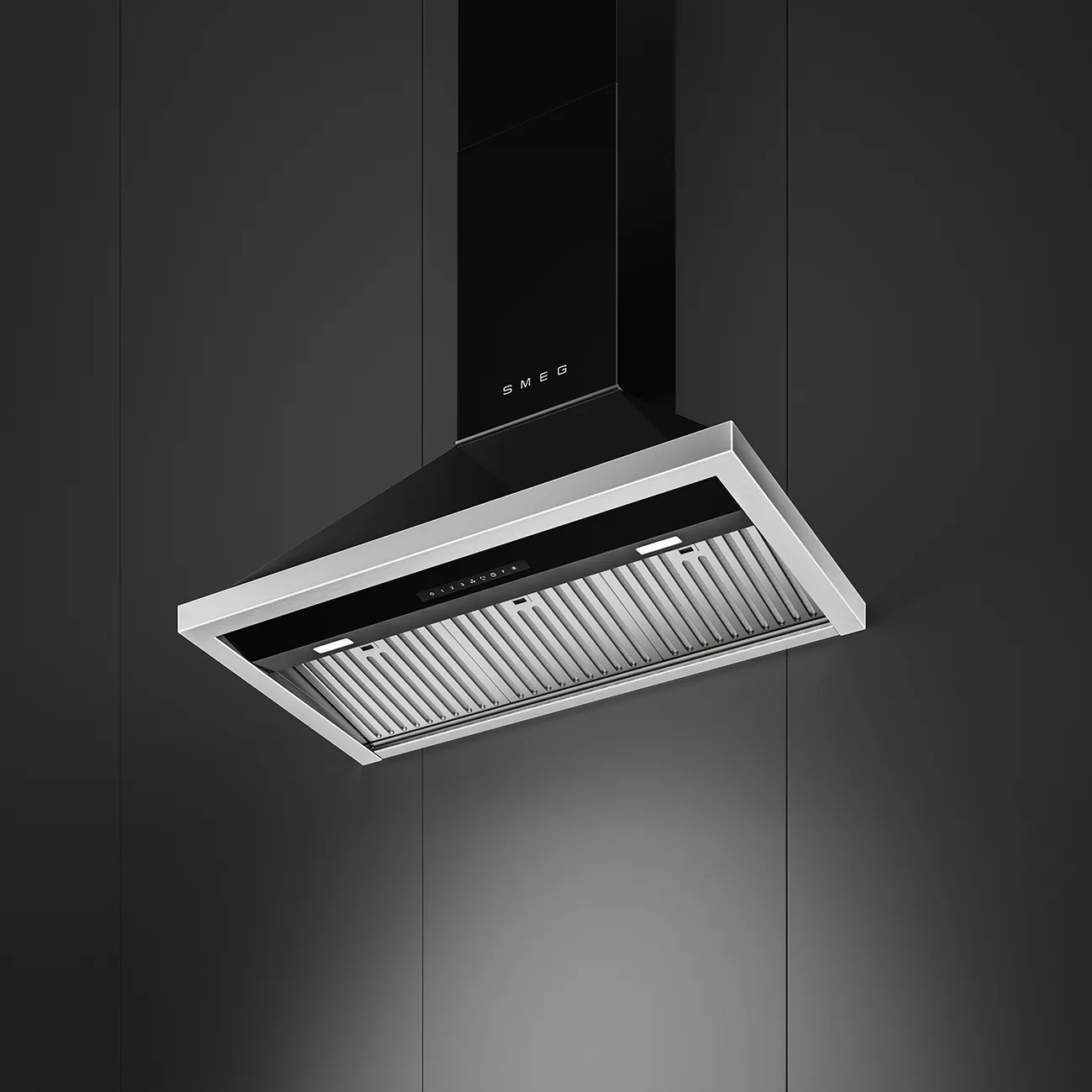 Smeg KCU94BL Wandhaube Schwarz