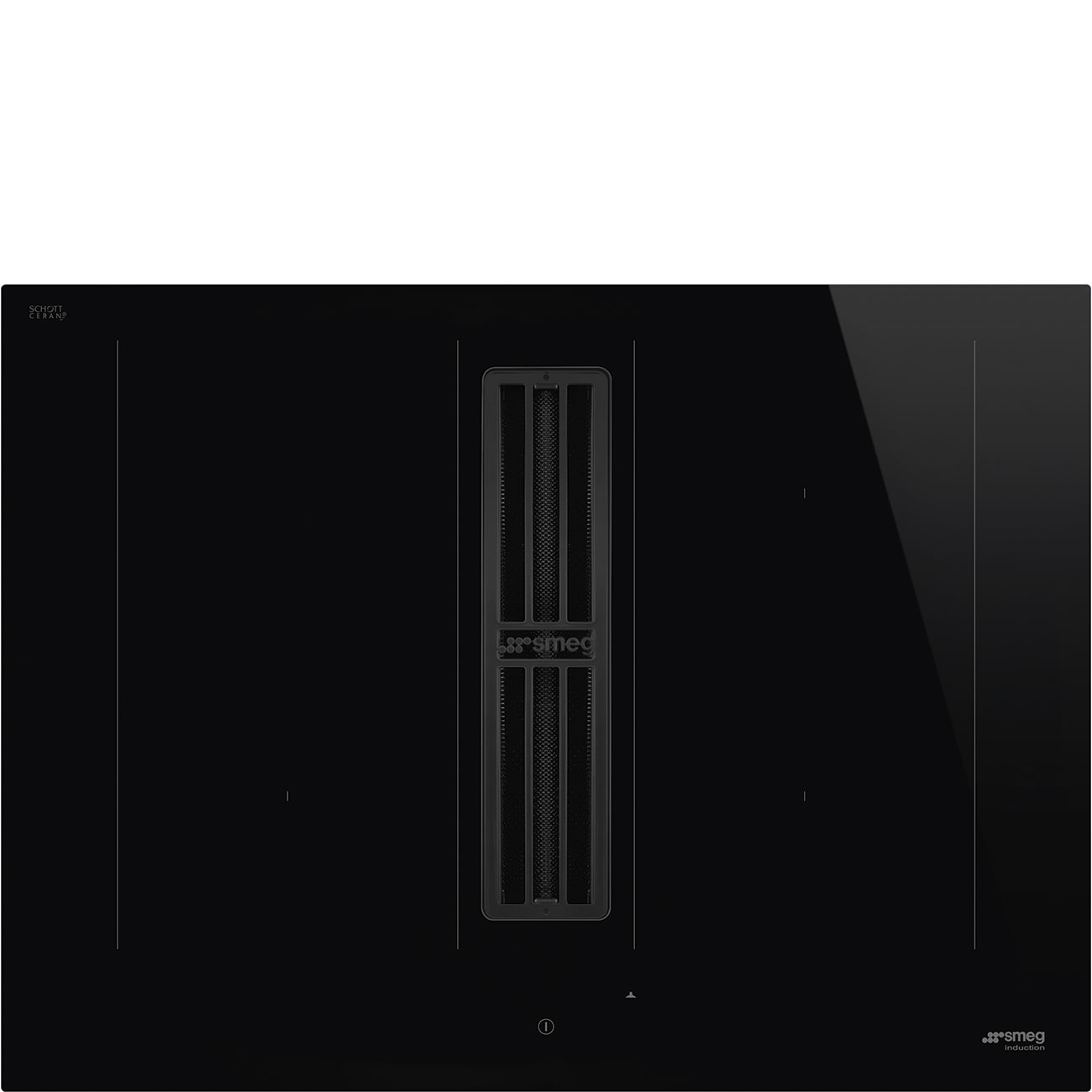 Smeg HOBD472D2 Induktionskochfeld mit integriertem Wrasenabzug Schwarz Kochfeld, Küche, Computer-Ausrüstung, Überwachen, Bildschirm
