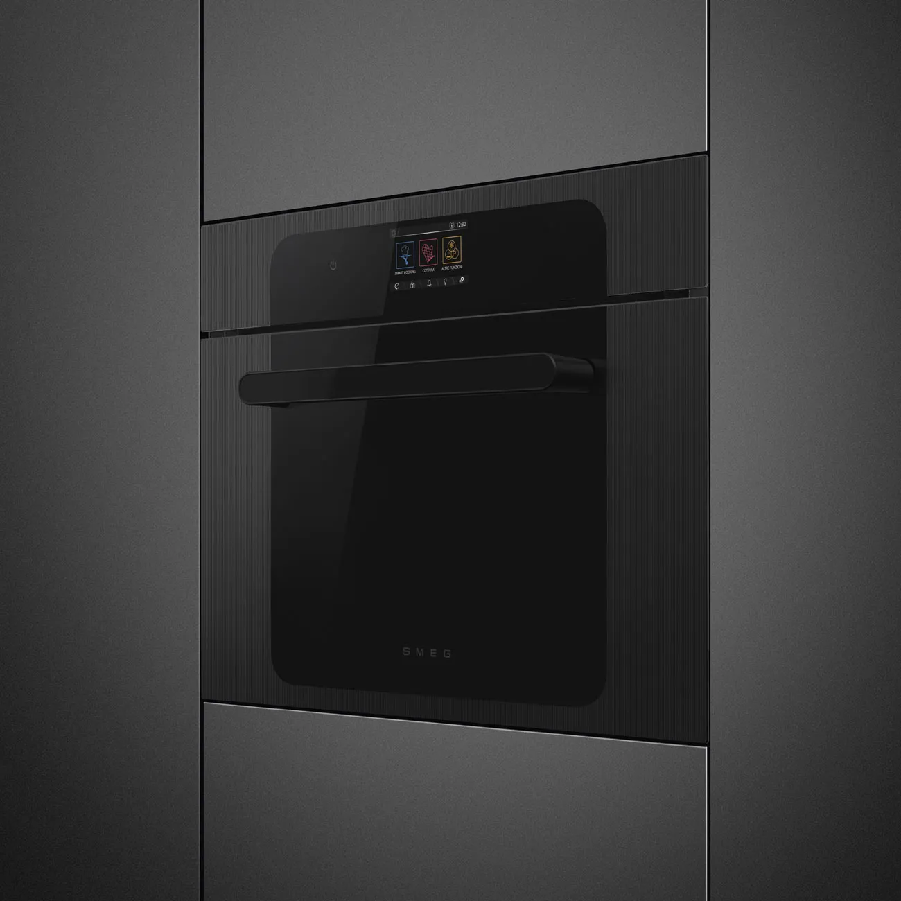 Smeg SO4204M2PB Kompakt-Backofen mit Mikrowelle Schwarz