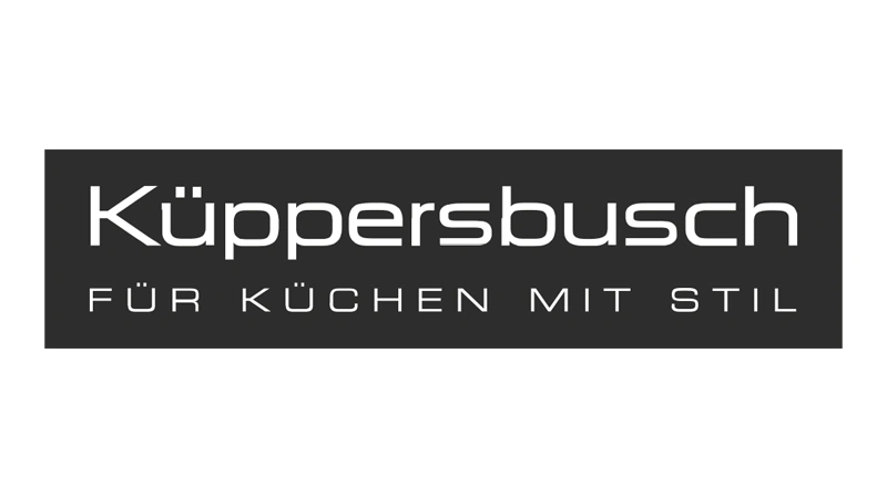 küppersbusch für küchen mit stil logo in schwarz weiß