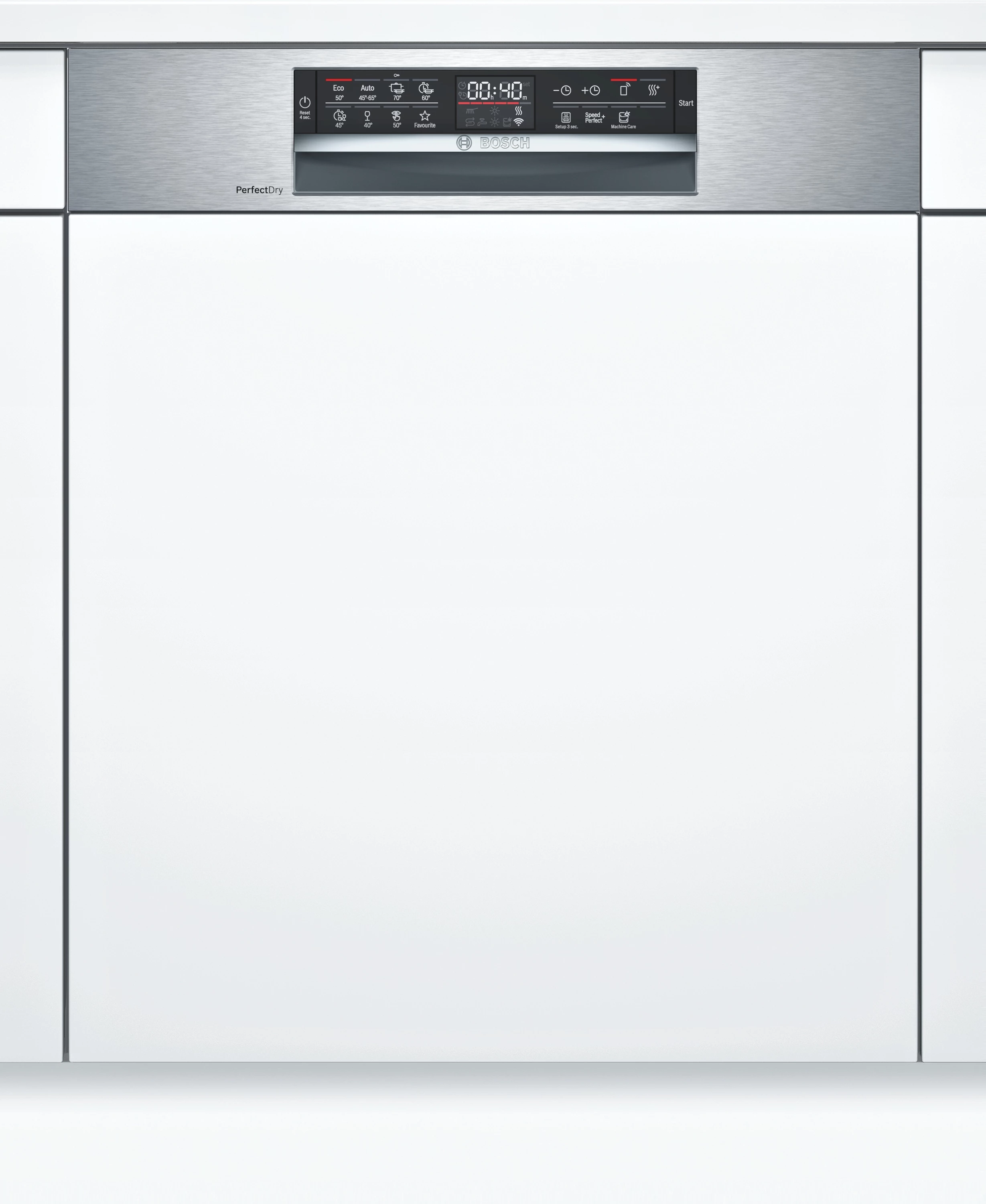 Bosch SMI6ZCS49E Teilintegrierter Geschirrspüler Edelstahl