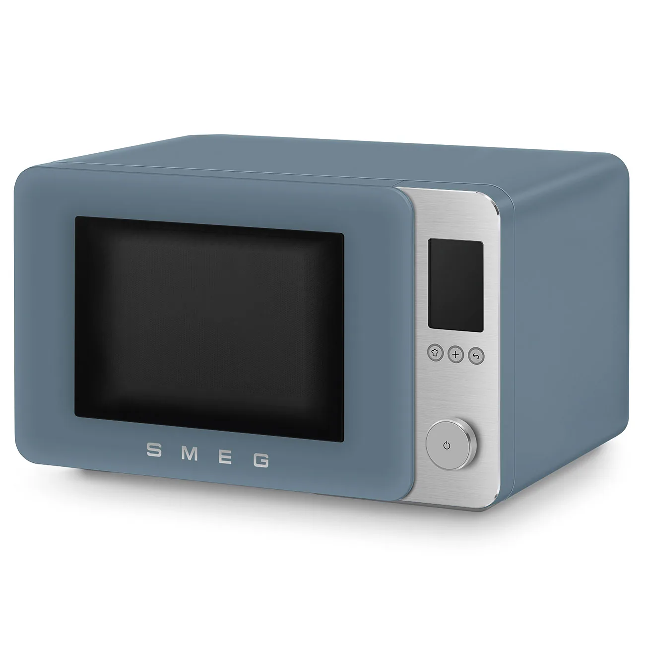 Smeg MOC02SBMEU Kombi-Tisch-Mikrowelle Storm Blue-Matt-Aluminium