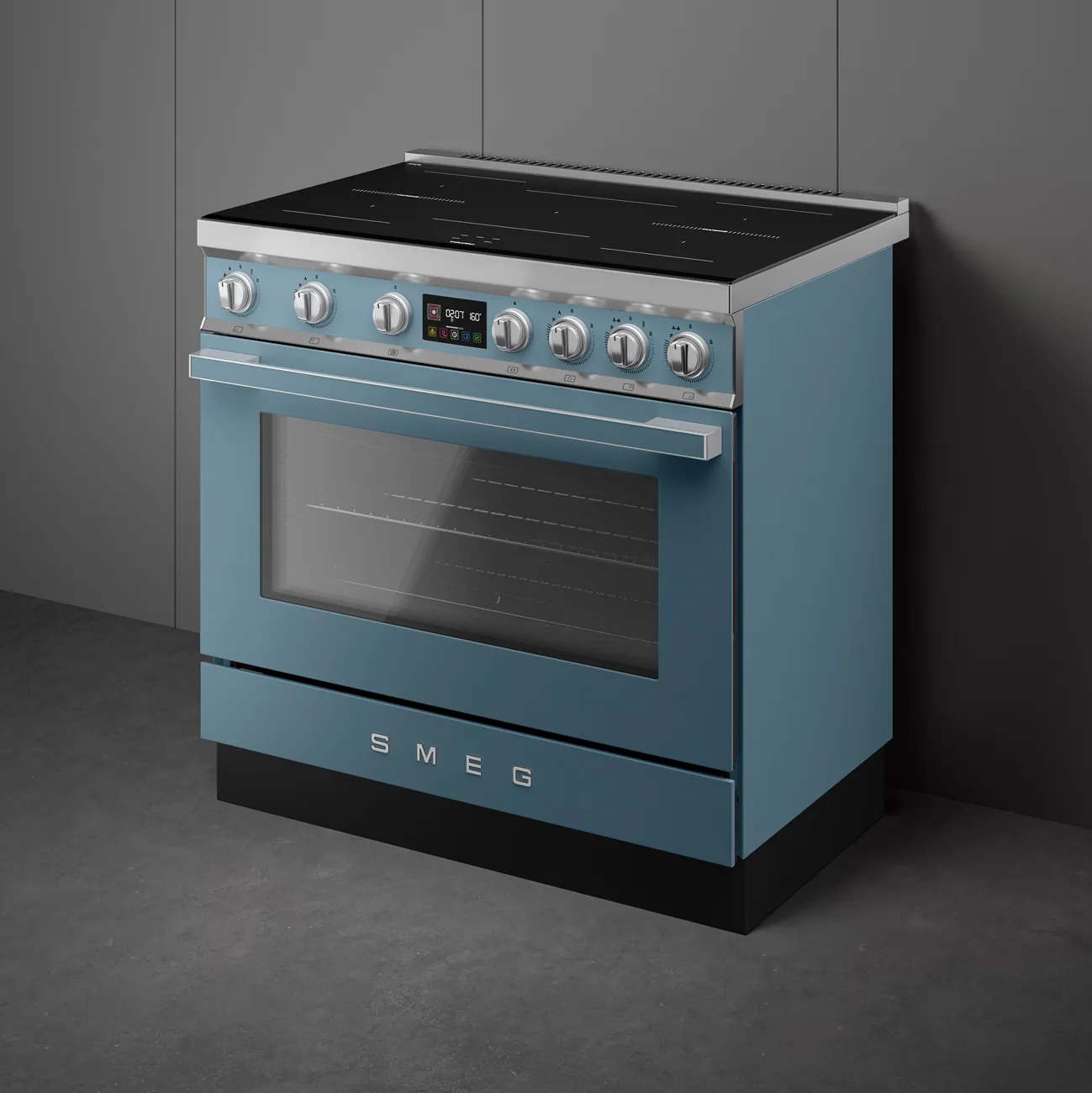 Smeg CPF90I1PSB2 Kochzentrum Storm Blue
