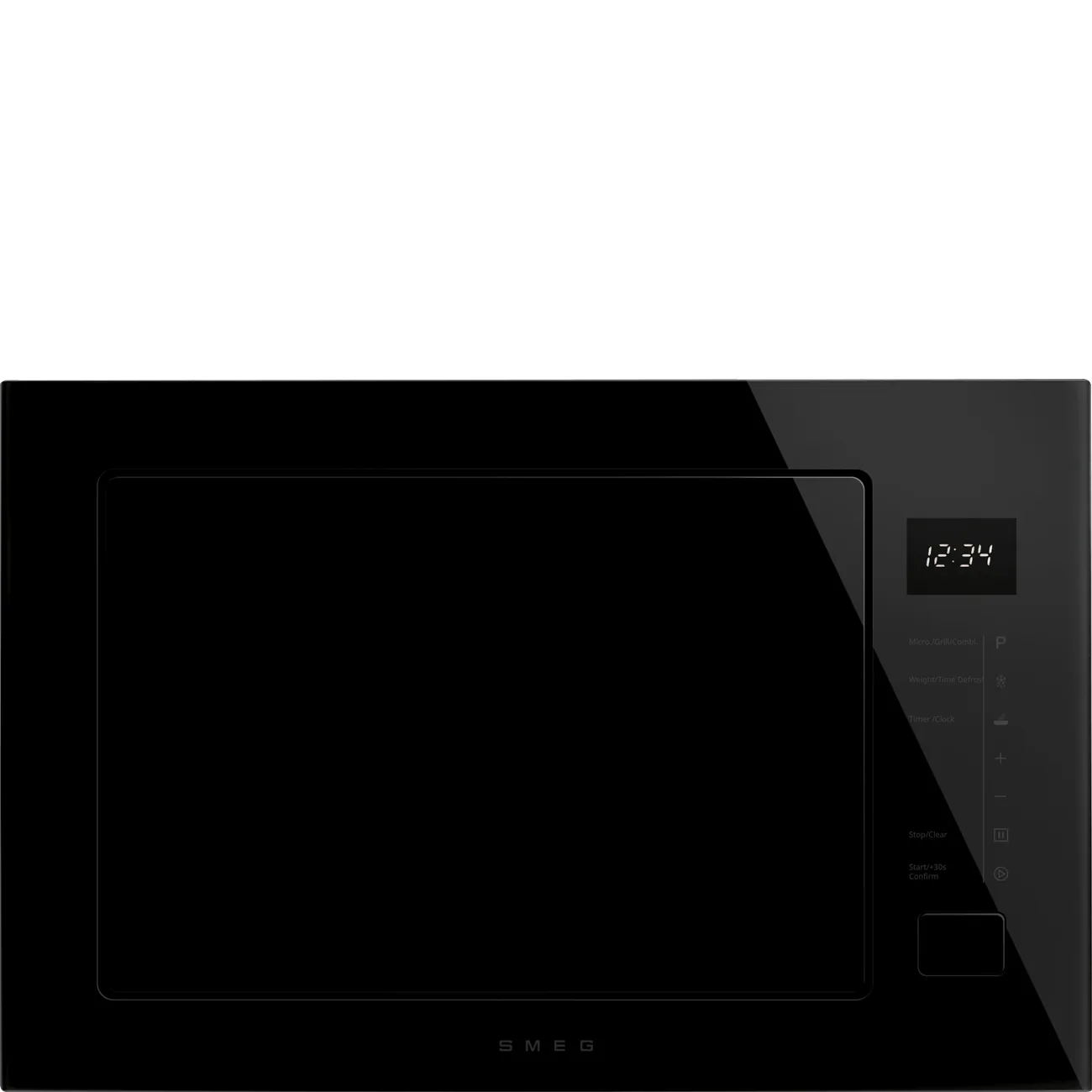Smeg FMI225BI Einbau-Mikrowellengerät mit Grill Eclipse Schwarzglas