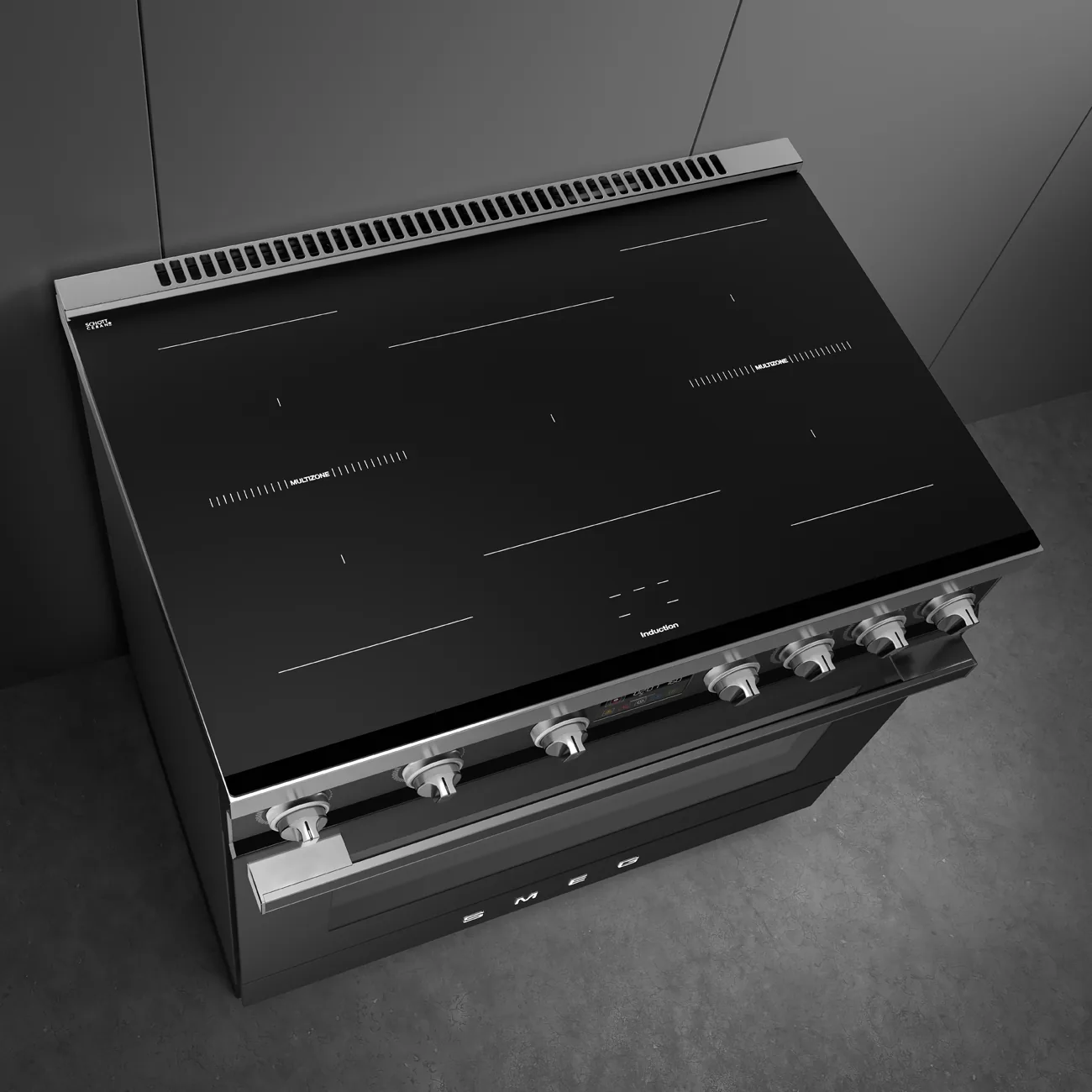 Smeg CPF90I1PAN2 Kochzentrum Anthrazit