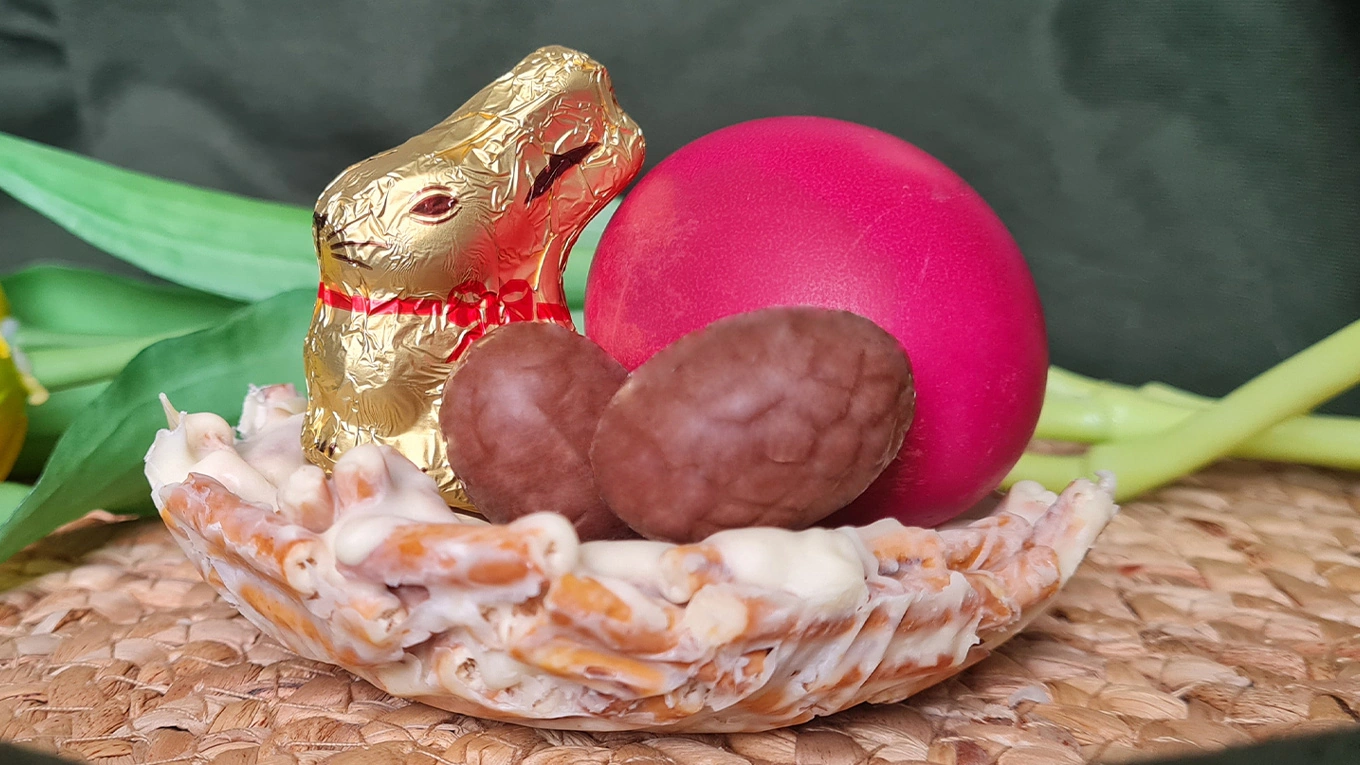 Essbares Osternest edible Easter basket