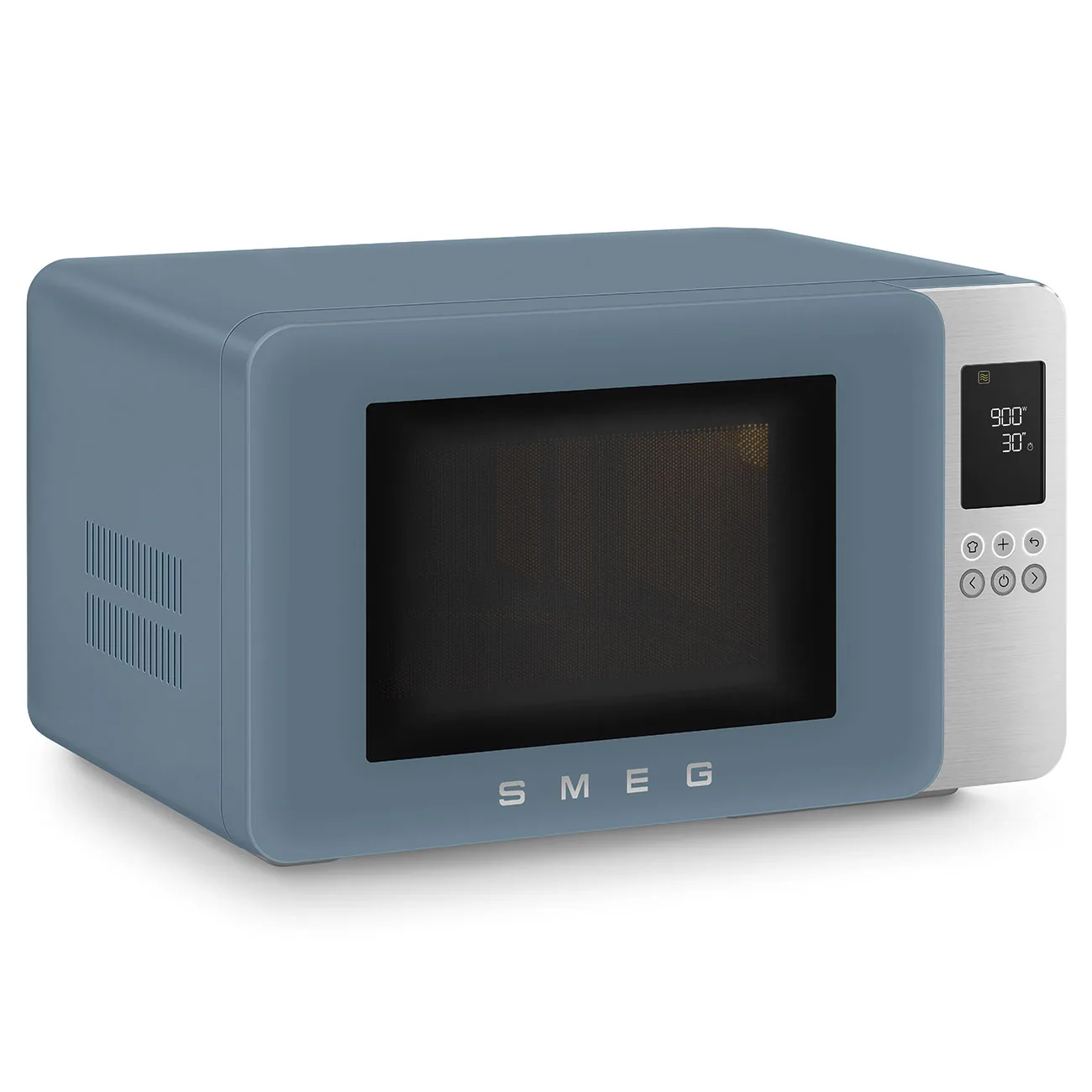 Smeg MOC01SBMEU Kombi-Tisch-Mikrowelle Storm Blue-Matt-Aluminium