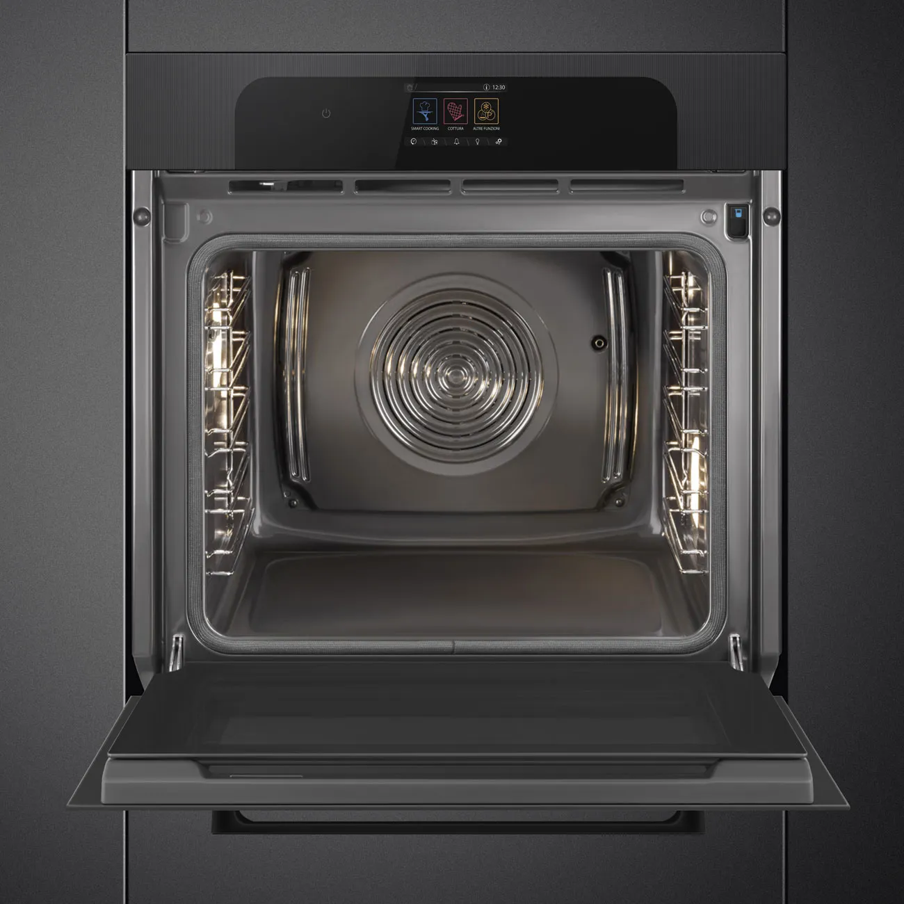 Smeg SOP6204S2PB Einbau-Dampfbackofen Schwarz