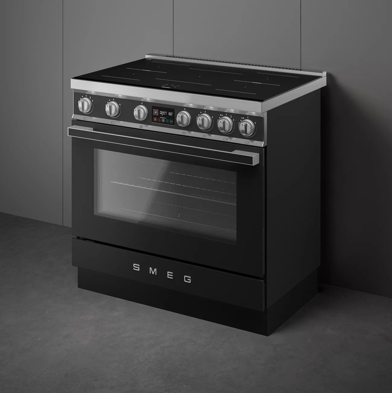 Smeg CPF90I1PAN2 Kochzentrum Anthrazit