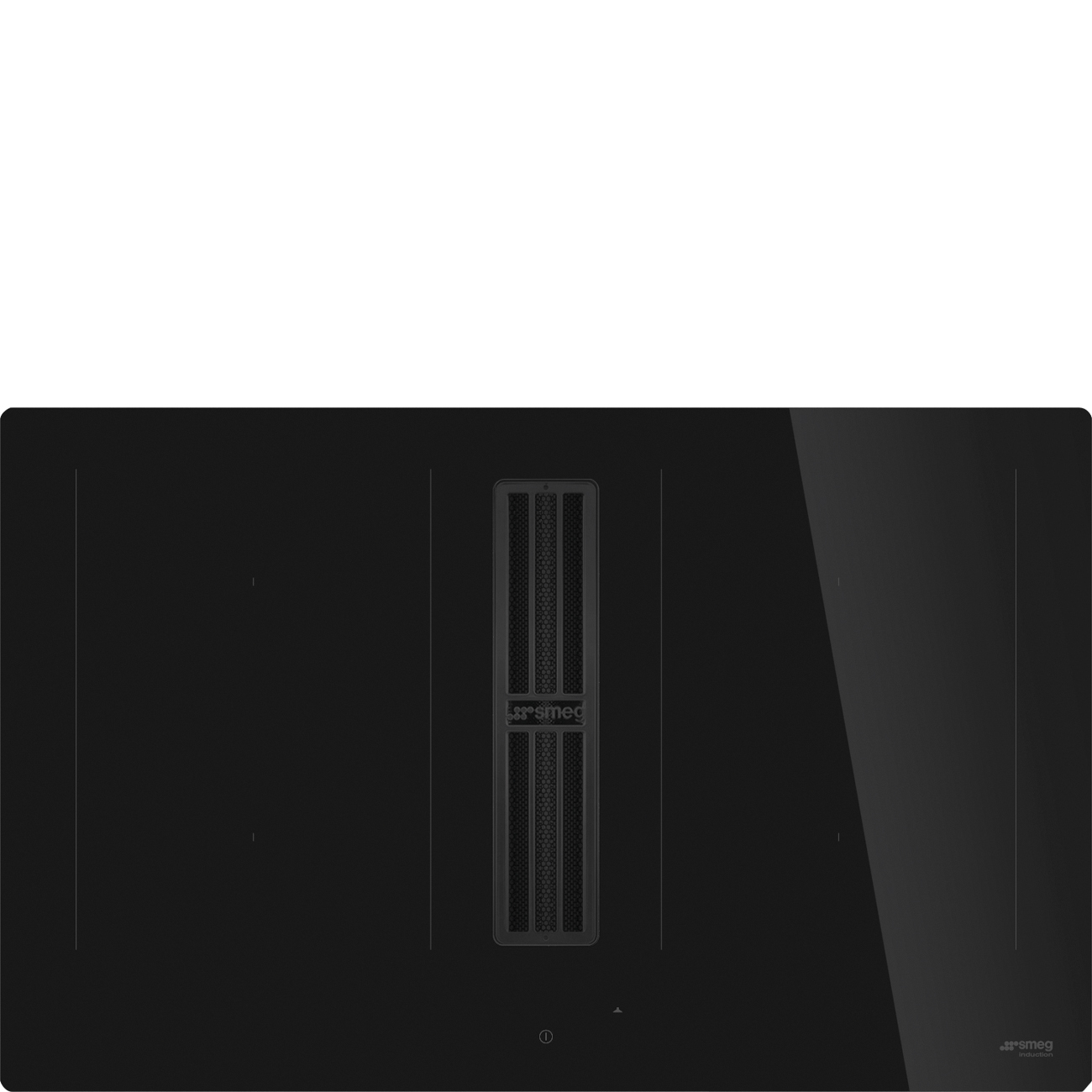 Smeg HOBD482D2 Induktionskochfeld mit integriertem Wrasenabzug Schwarz Kochfeld, Drinnen, Küche, Computer-Ausrüstung, Überwachen