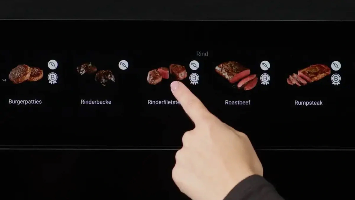 bora touch display großes 19 zoll touch display mit bildern beim bora backofen