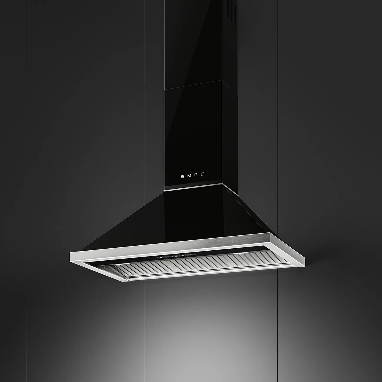 Smeg KCU94BL Wandhaube Schwarz
