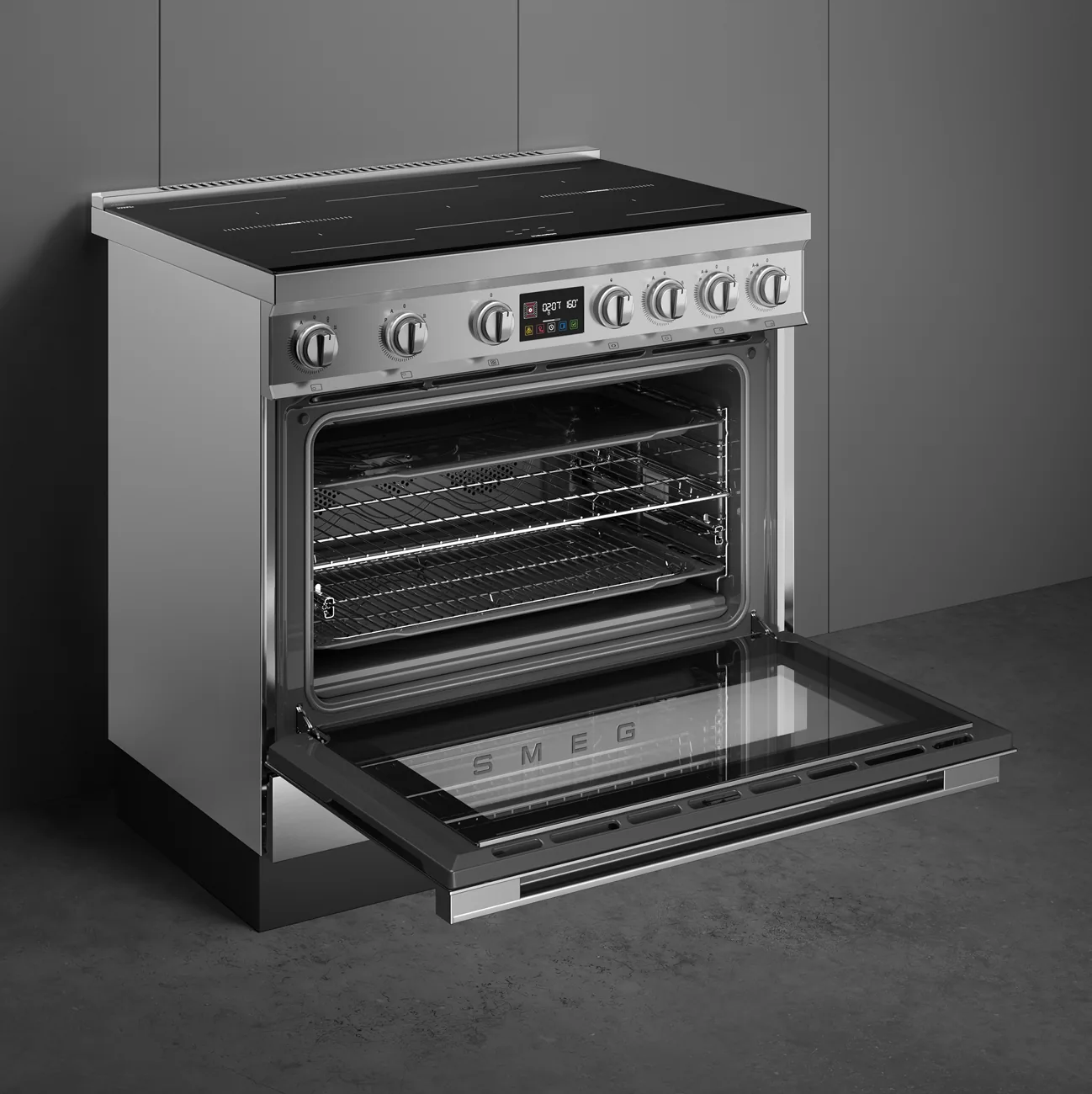 Smeg CPF90I1PX2 Kochzentrum Edelstahl