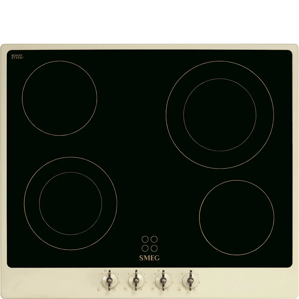 Smeg P864PO Einbau-Glaskeramikkochfeld Creme