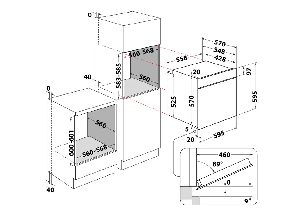 Bauknecht BAK5S KP8V2 BLG Einbau-Backofen Schwarz