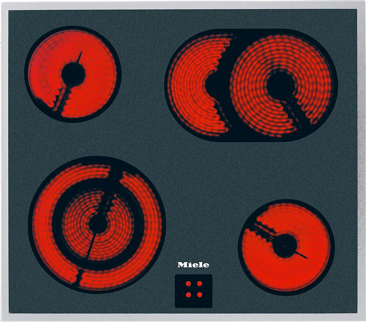 Miele KM 6013 LPT Herdgesteuertes Elektrokochfeld Edelstahl