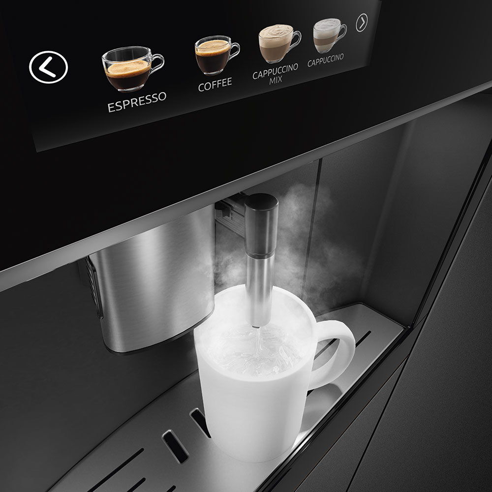 [Zweite Wahl] SMEG CMS4604NX Einbau-Kaffeevollautomat Schwarz 