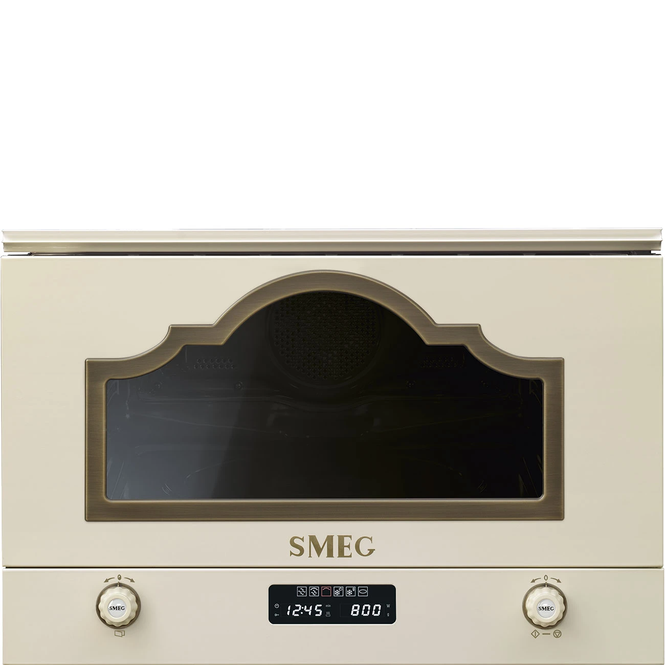 Smeg MP722PO Einbau-Mikrowellengerät mit Grill Creme