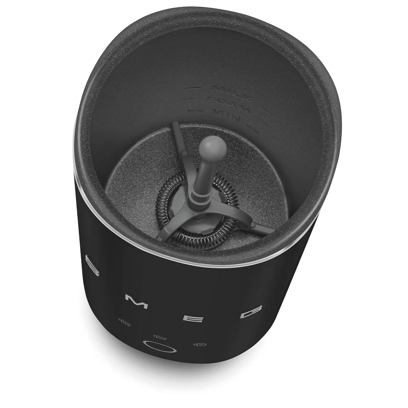 Smeg MFF02BLMEU Milchaufschäumer Schwarz