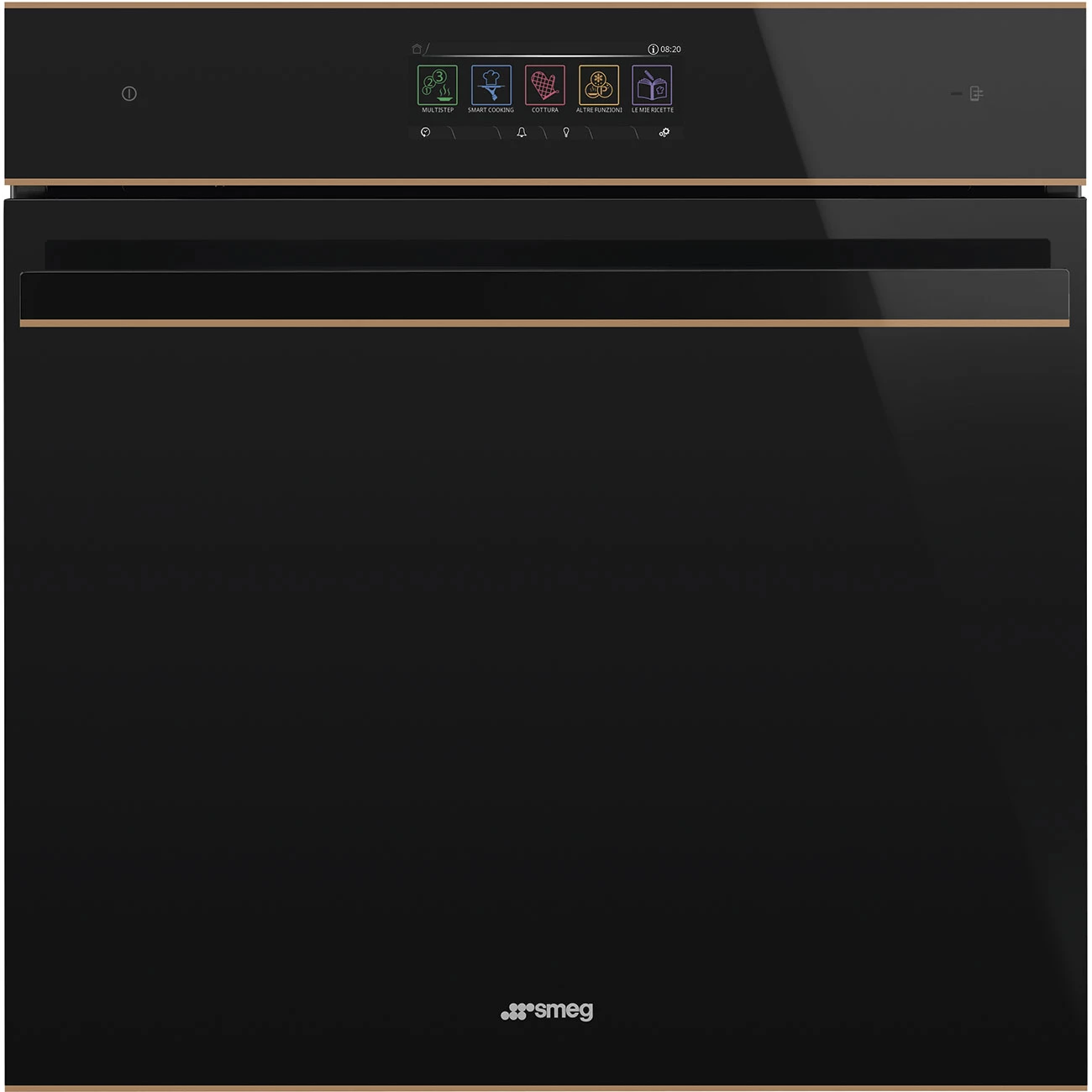Smeg SO6606WAPNR Einbau-Backofen mit Mikrowellen- und Dampffunktion Schwarz