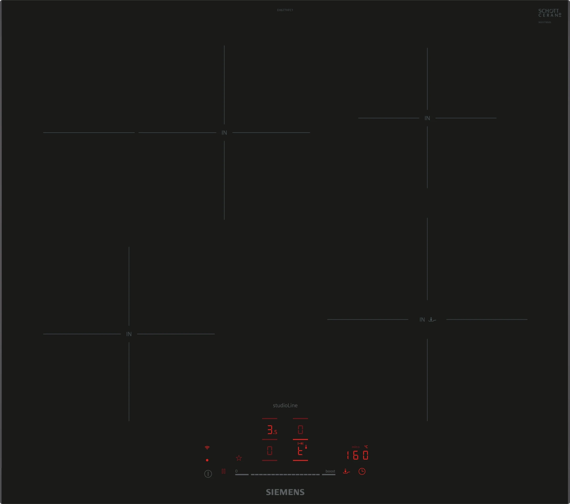 Siemens studioLine EH677HFC1E Einbau-Induktionskochfeld