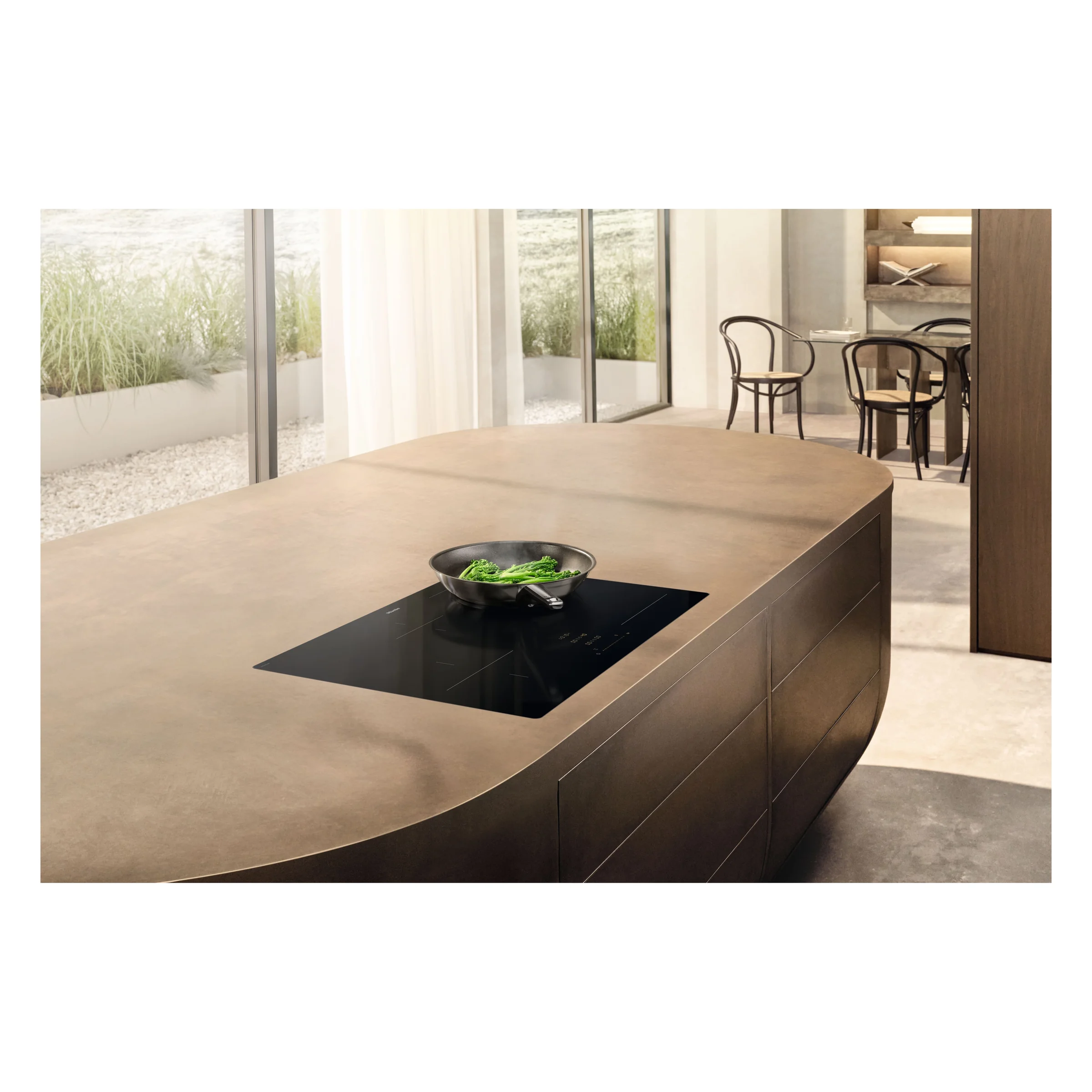 Miele KM 8483 FX Glas Herdunabhängiges Induktionskochfeld Schwarz